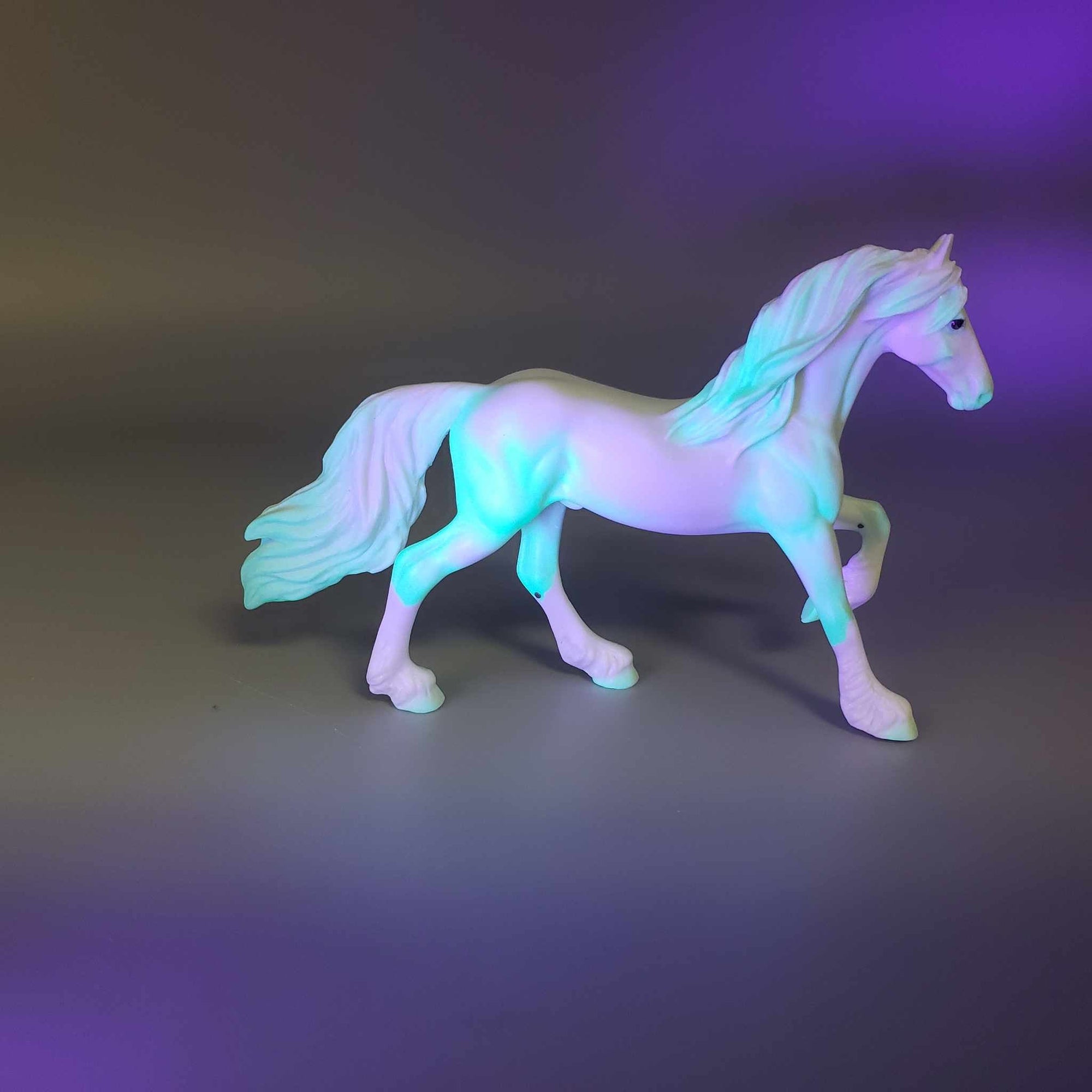 Chill Touch  OOAK Deco Mint Green Blacklight Reactive Friesian Chip By Ellen Robbins Moonlight Madness 2023 MM23