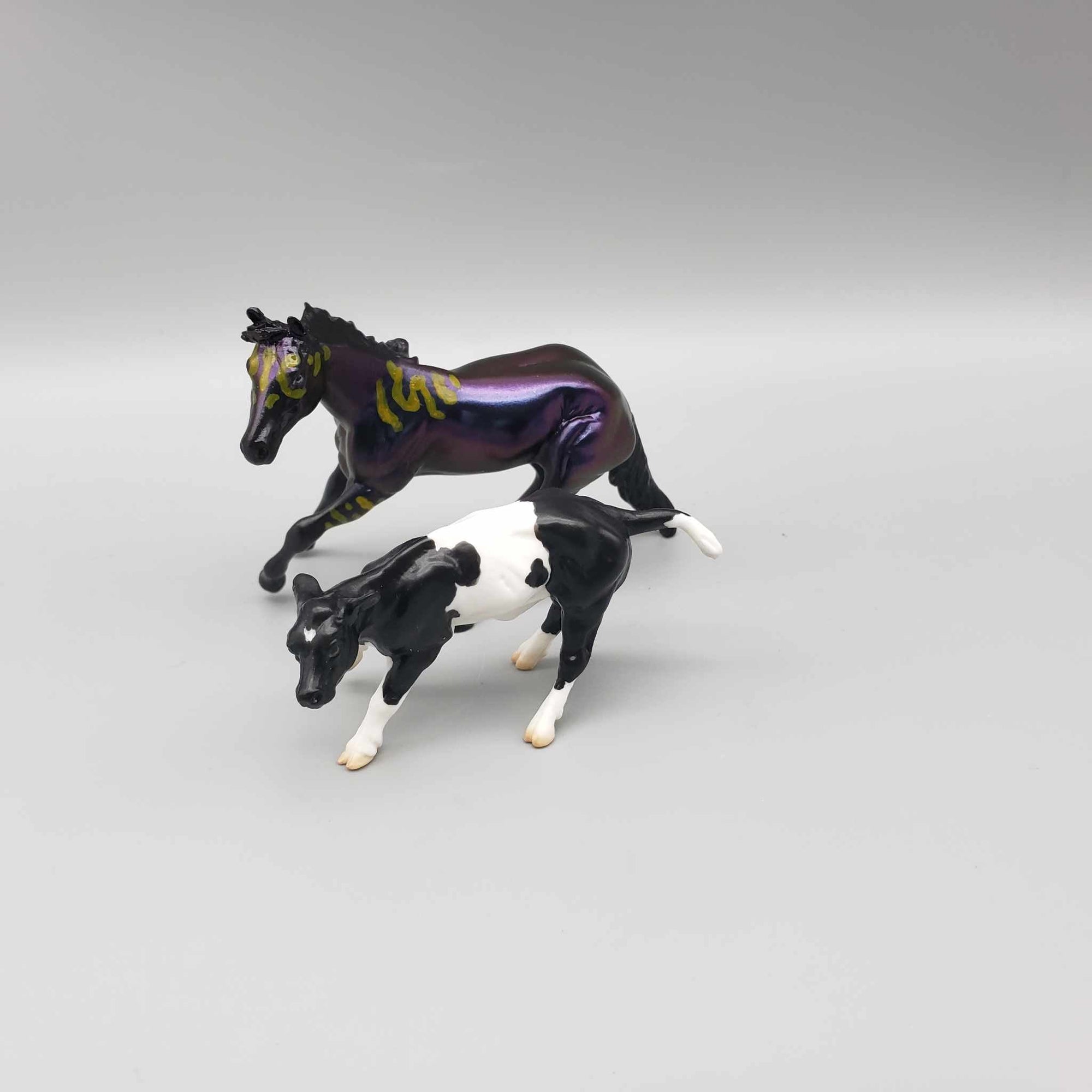 Drads &amp; Calf OOAK Colorshift Black Blacklight Reactive Cutter &amp; Alien Calf Chip LE-30 By Jess Hamill Moonlight Madness 2023 MM23