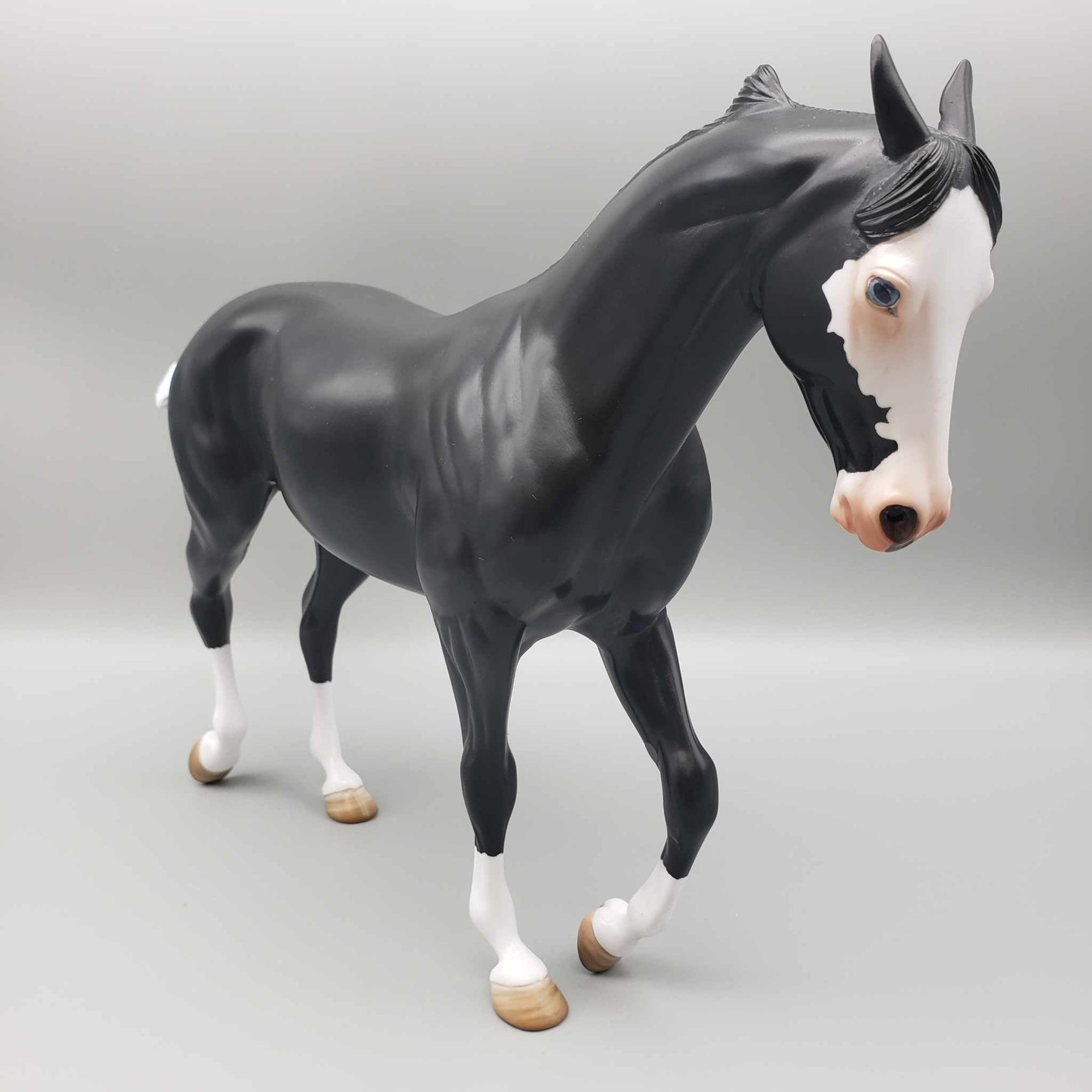 Night Shadows OOAK Halloween Black Pinned Ear Custom Thoroughbred By Angela Marleau MM23