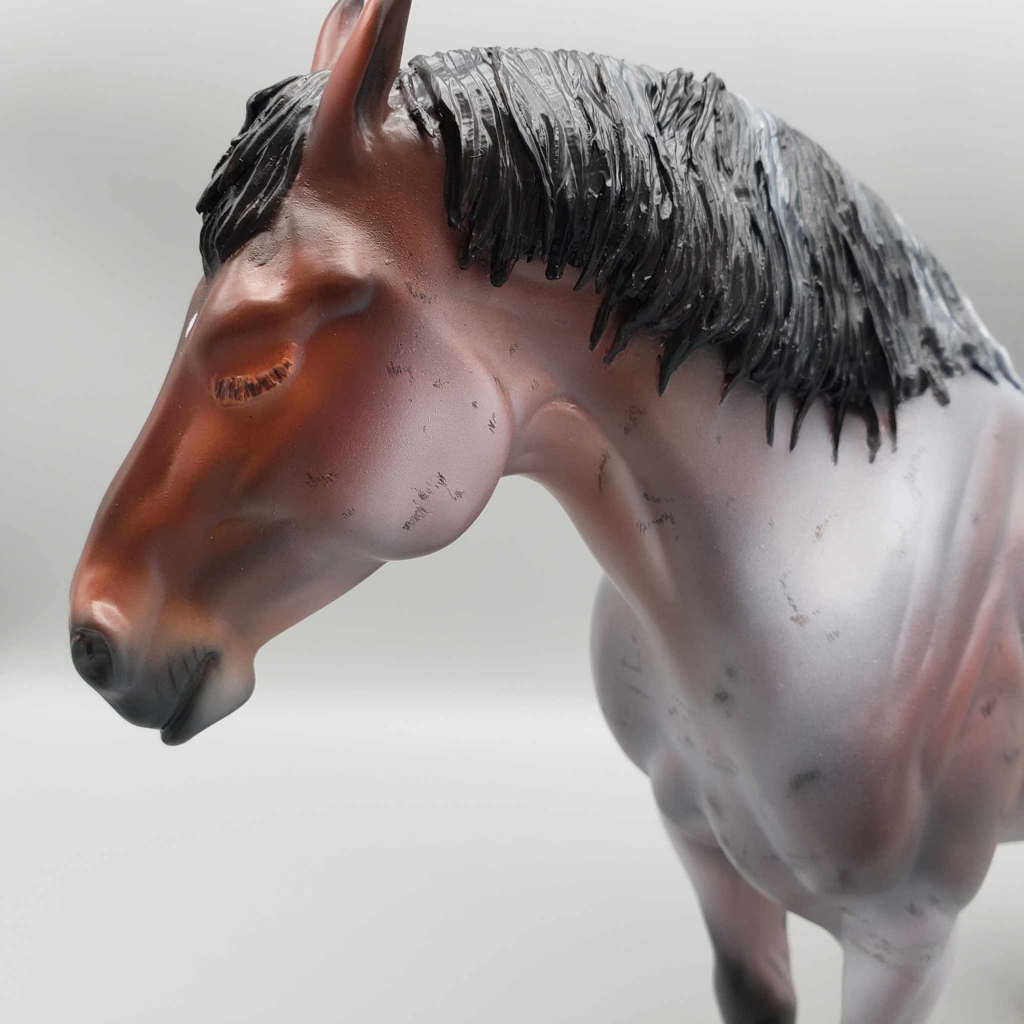 Sleepy Sue OOAK Bay Roan With Cornspots Heavy Draft Mare By Myla Pearce Best Offers 10/16/23