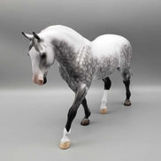 Silver Song OOAK Flea Bitten Dappled Gray Irish Draft By Ashley Palmer Holiday Sale HS23