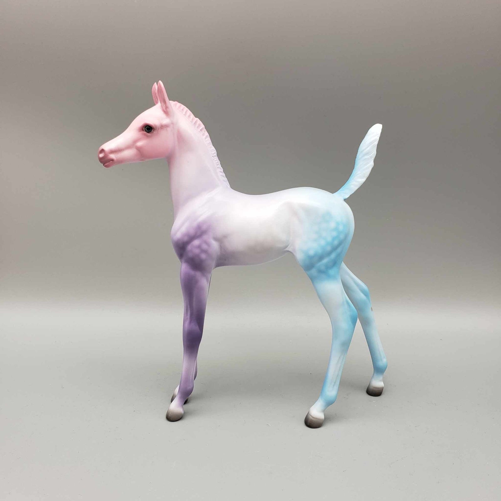 Delight OOAK Pink Blue Deco Arab Foal By Jess Hamill HS23