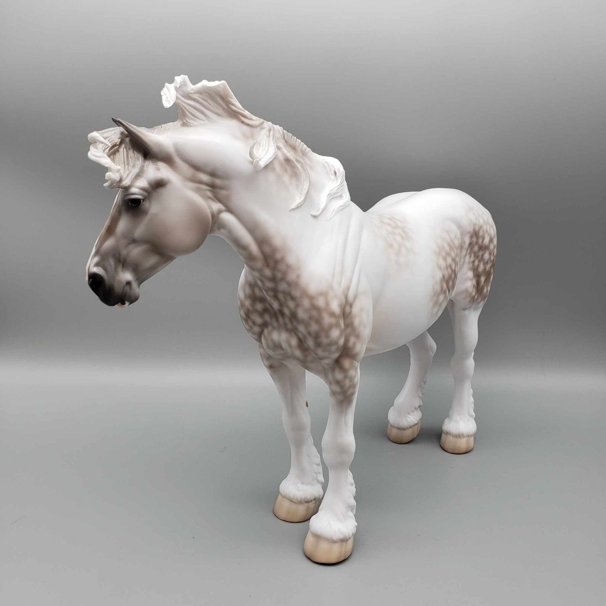 Christmas Past OOAK Rose Grey Tobiano Heavy Draft Mare By Jess Hamill Holiday Best Offers 12/11/23
