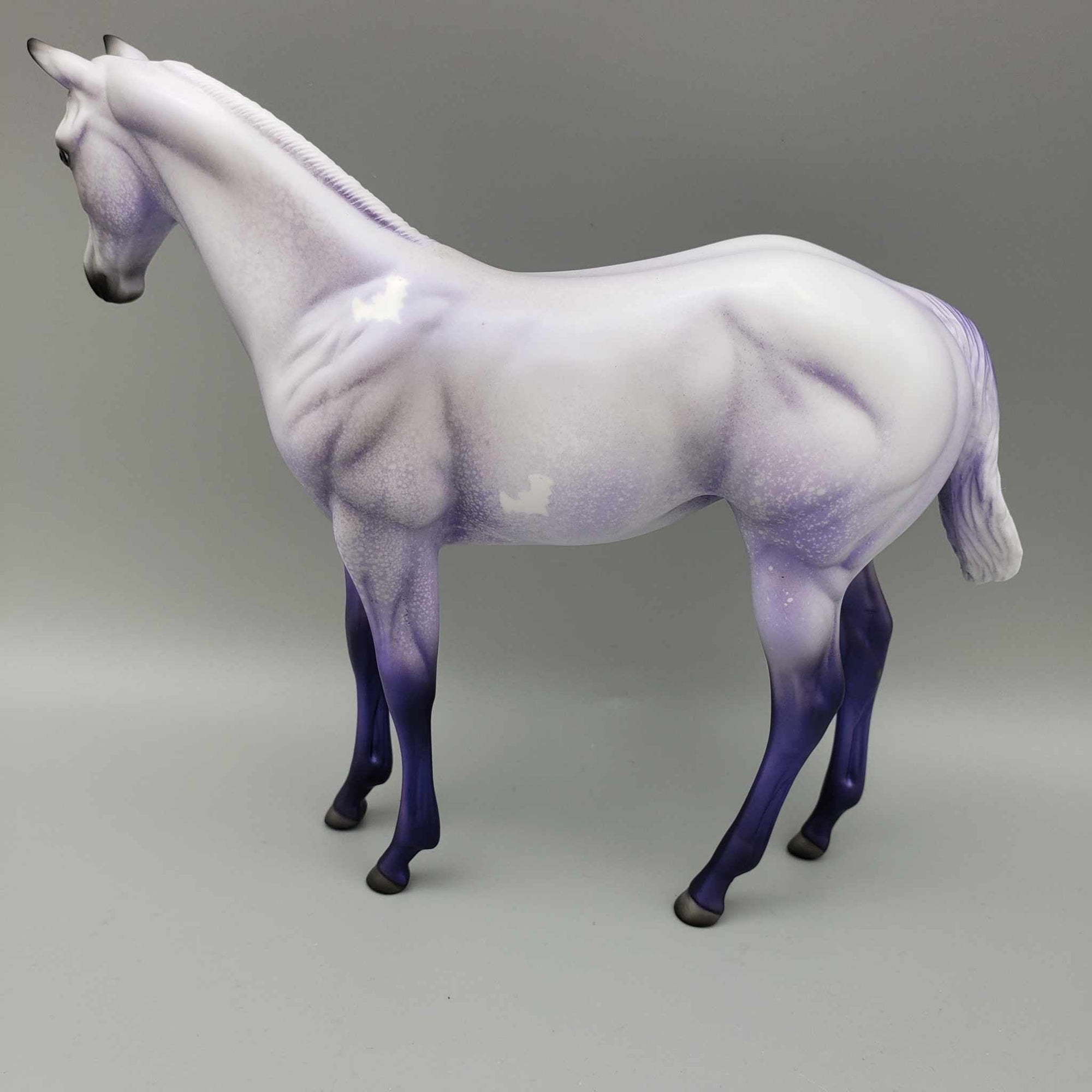 Potion OOAK Halloween Deco Purple Roan w/ Bats Weanling Pebble By Angela Marleau Moonlight Madness 2023 MM23