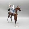 Always With You OOAK Bay Arab Fairy Foal with Iridescent Snow on Back and Wreath Around the Neck By Jess Hamill Holiday Best Offers 12/11/23