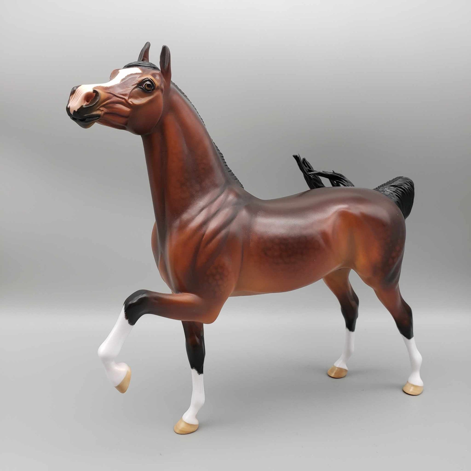 Rocking Around the Christmas Tree OOAK Custom Bay Arabian By Carrie Keller Holiday Best Offers 12/11/23