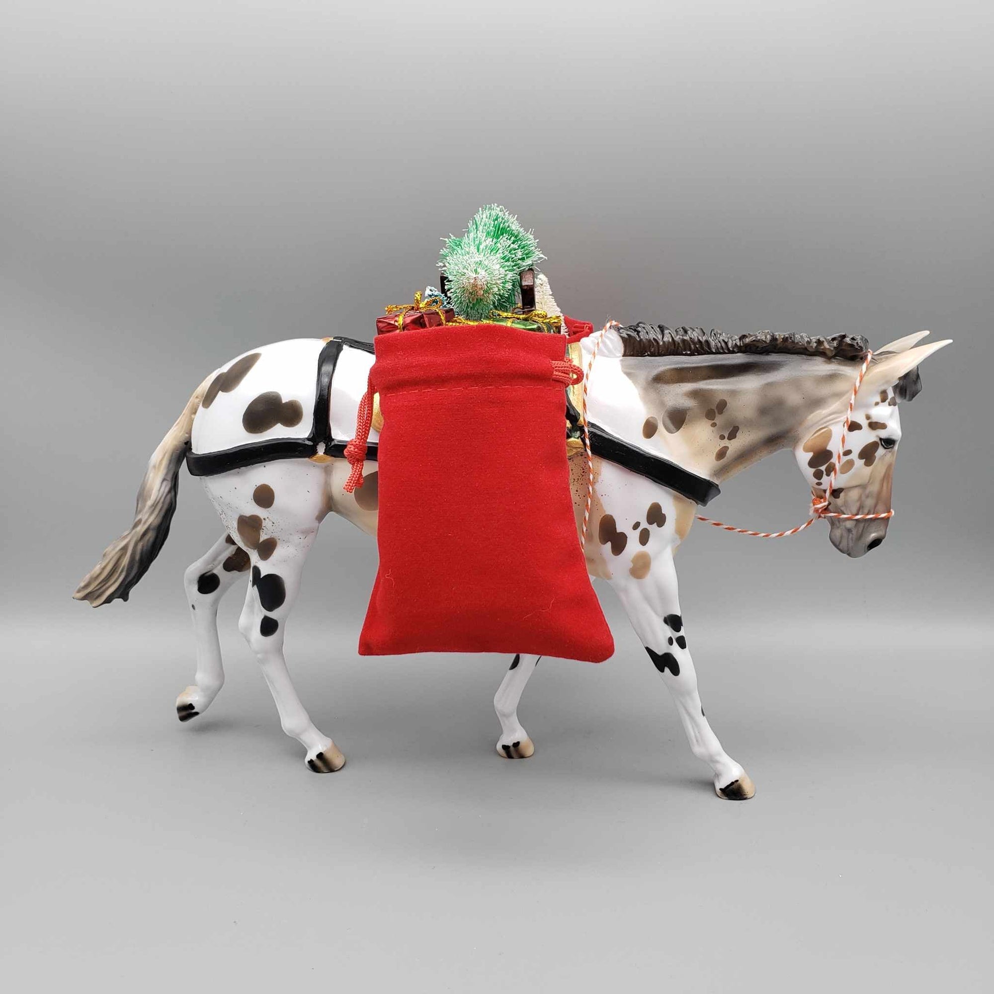 Gingerbread OOAK Appaloosa Pack Mule By Dawn Quick  Holiday Best Offers 12/11/23