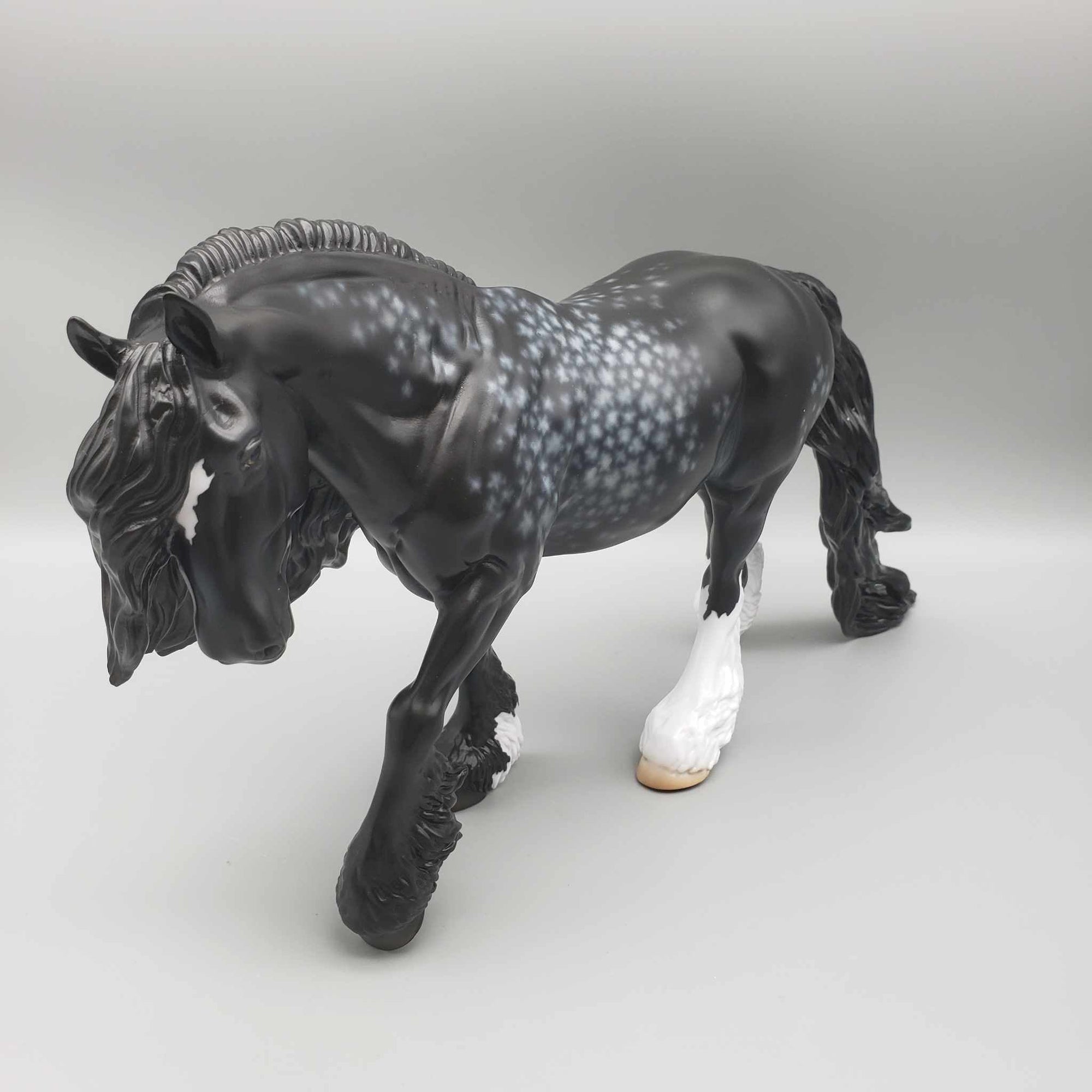 Resolution OOAK Star Dappled Black Irish Cobb W/ Star &amp; Leg Markings By Jess Hamill Holiday Sale HS23