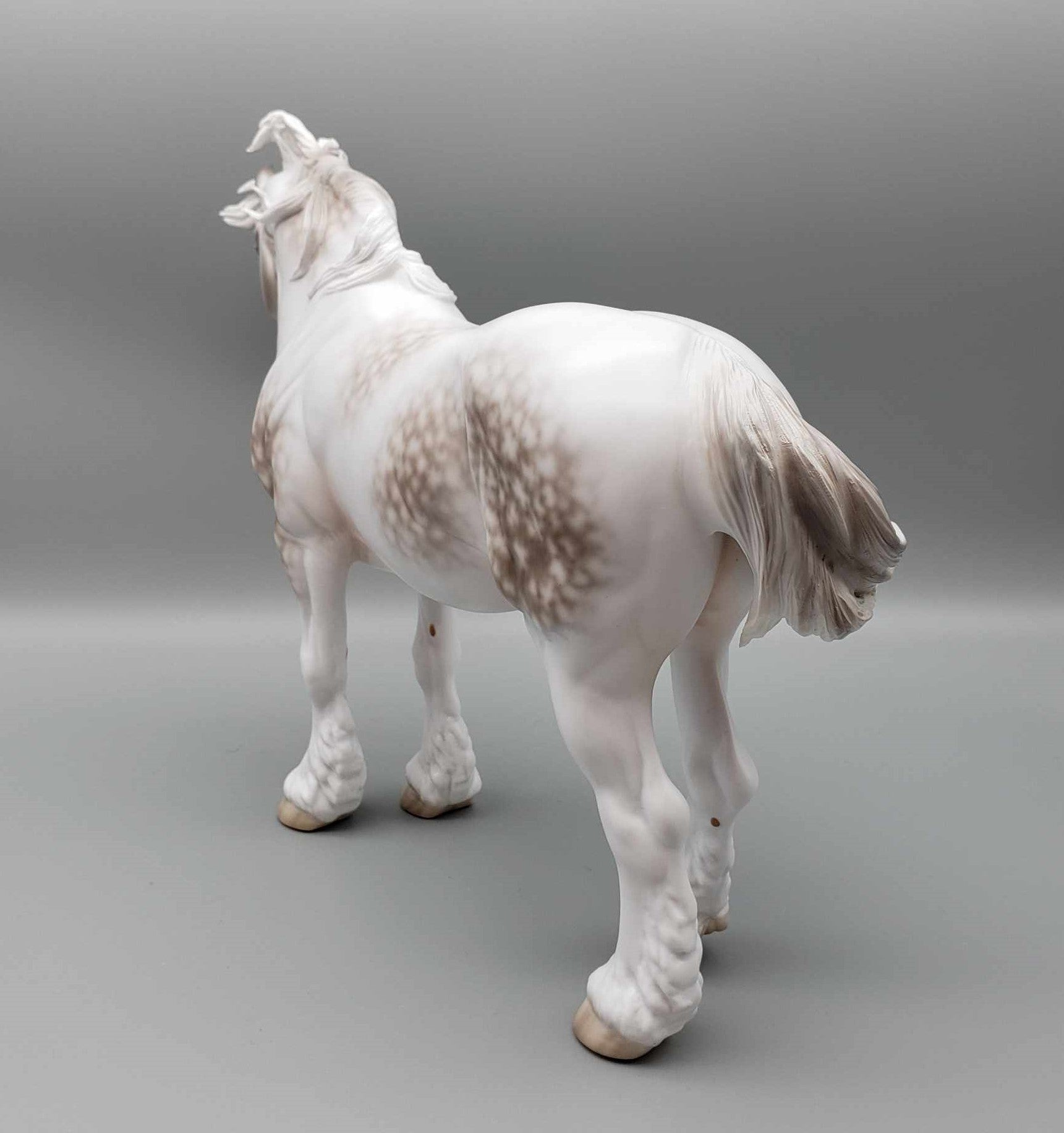 Christmas Past OOAK Rose Grey Tobiano Heavy Draft Mare By Jess Hamill Holiday Best Offers 12/11/23