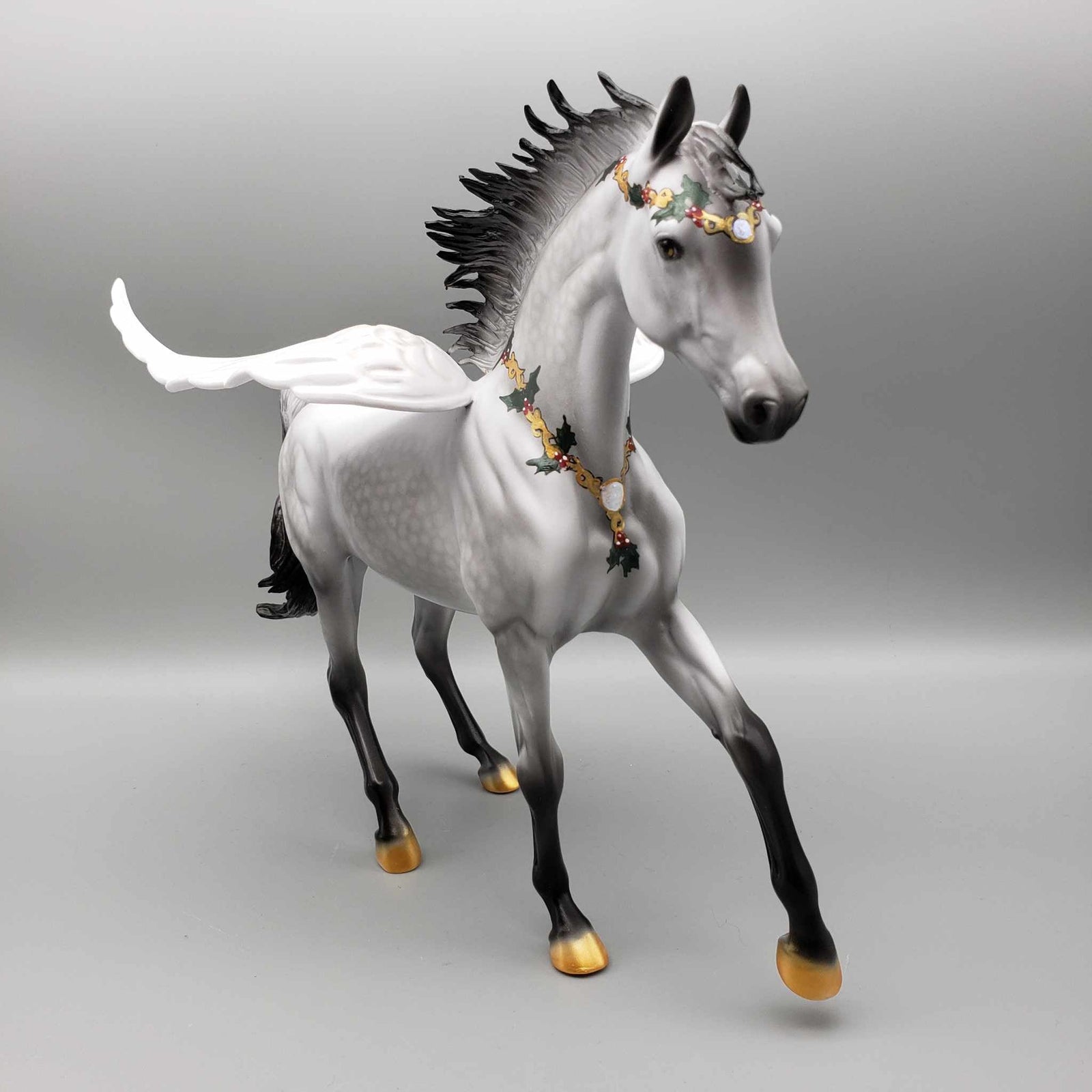 Angel Watching Over You OOAK Angel Wing Dappled Grey Arab Mare By Dawn Quick Holiday Best Offers 12/11/23