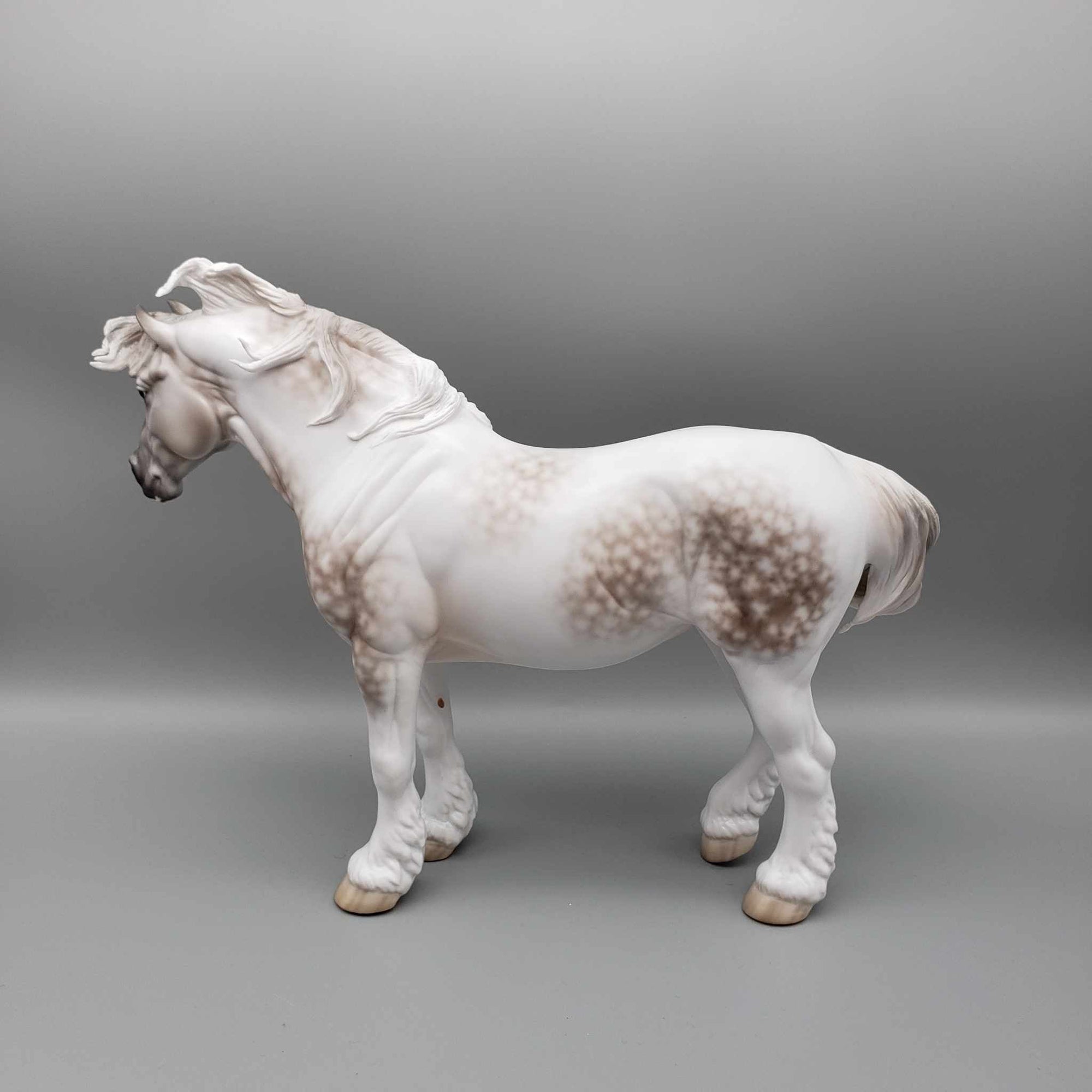 Christmas Past OOAK Rose Grey Tobiano Heavy Draft Mare By Jess Hamill Holiday Best Offers 12/11/23
