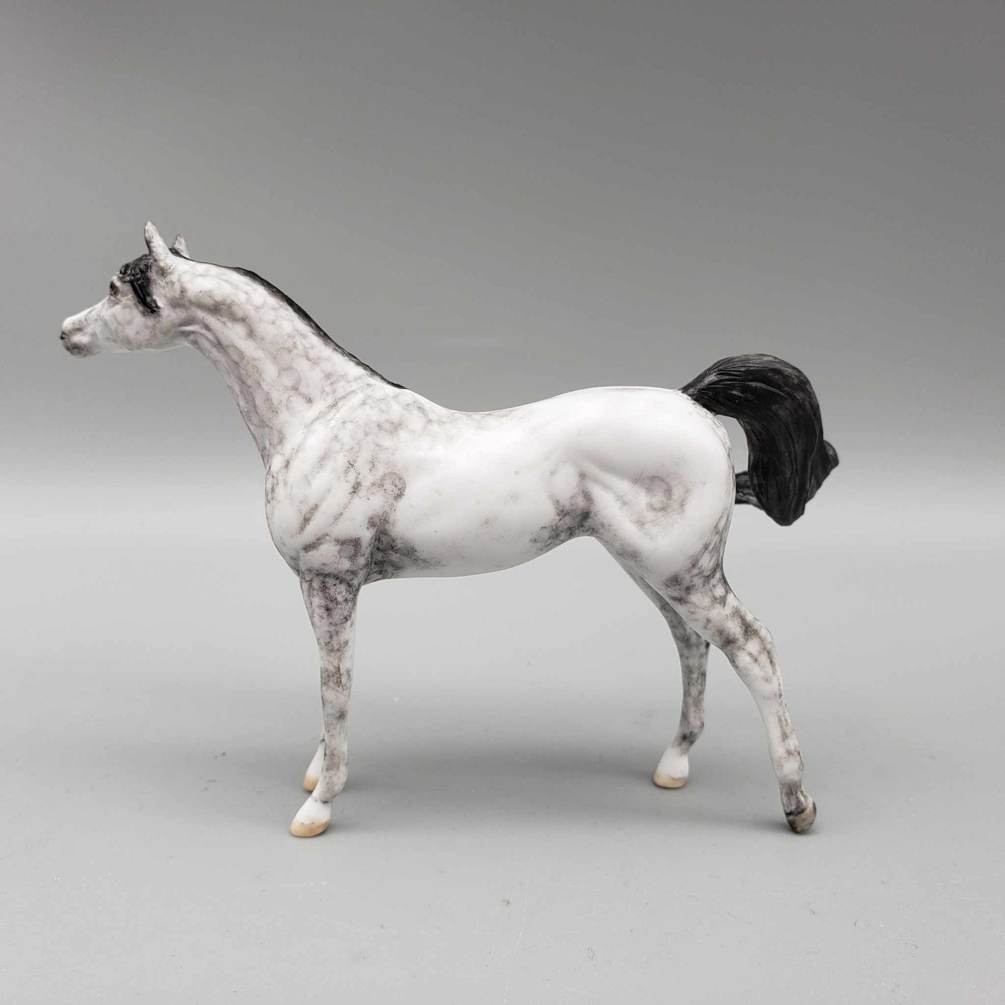 Rieve OOAK Dappled Gray Custom Arabian Chip By Andrea Thomason Holiday Sale HS23