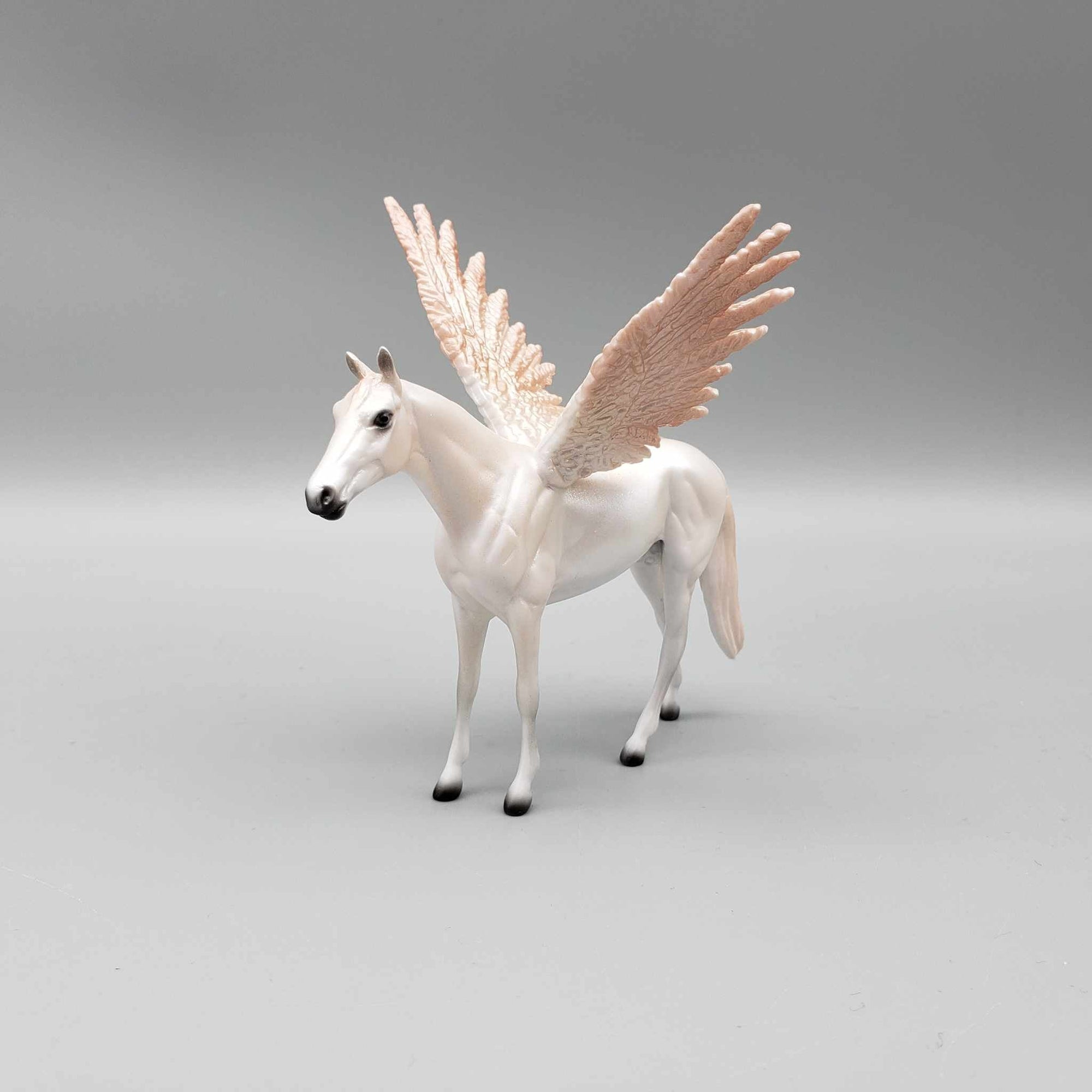 Joyous OOAK Deco  Champagne Angel Winged Thoroughbred Chip By Carrie Keller Holiday Sale HS23