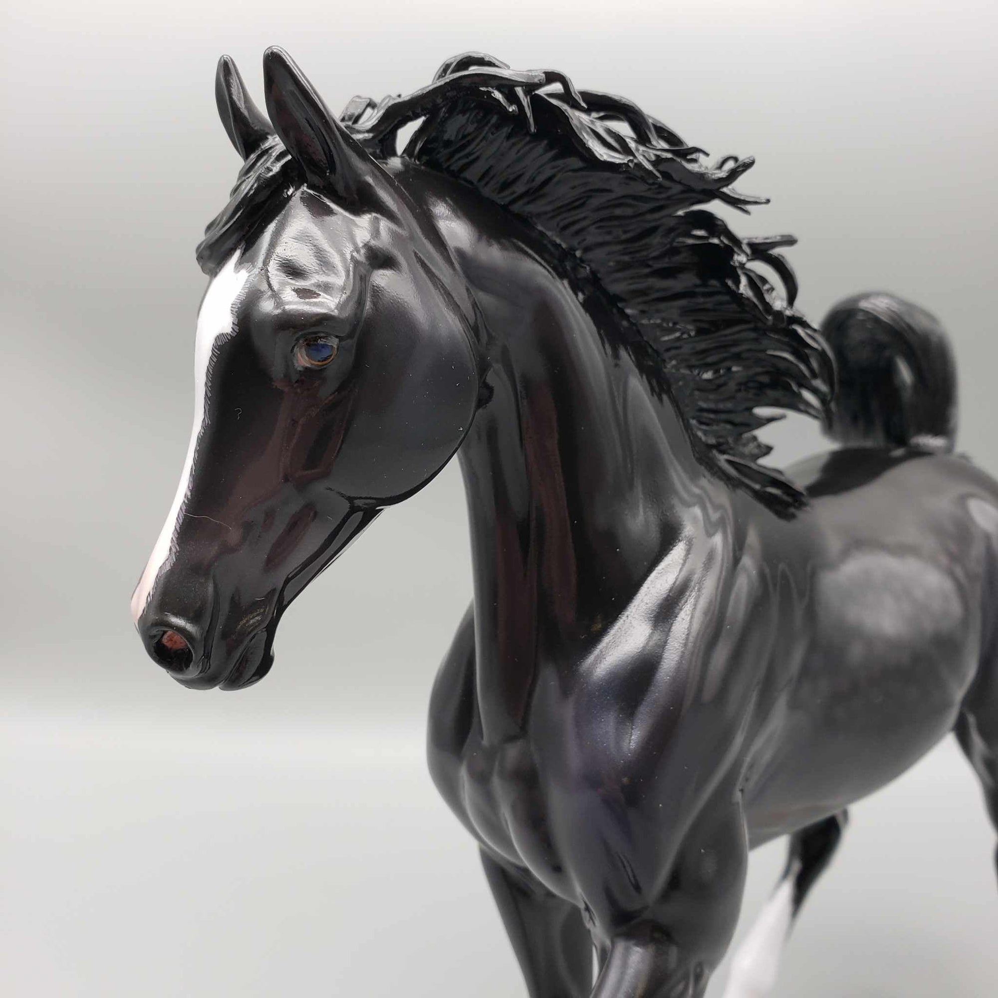 Wildcat OOAK Dappled Black Arab Mare By Caroline Boydston Best Offer 12/18/23