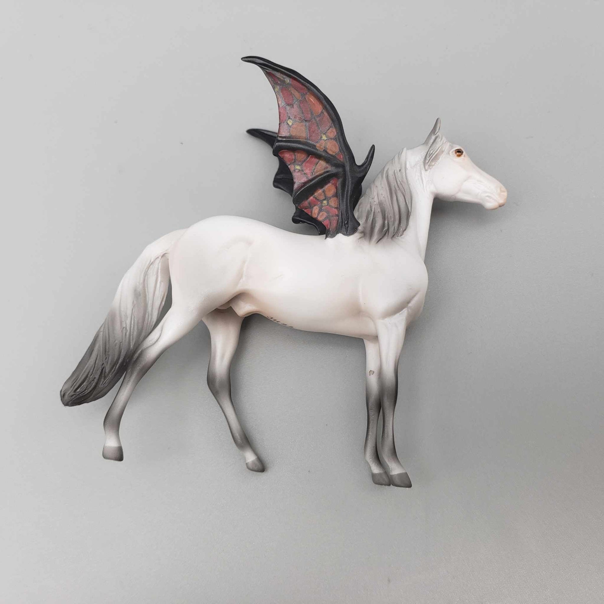 Belfry OOAK Deco Gray w/ Stainglass Design Batwing Morgan Chip By Jess Hamill Moonlight Madness 2023 MM23