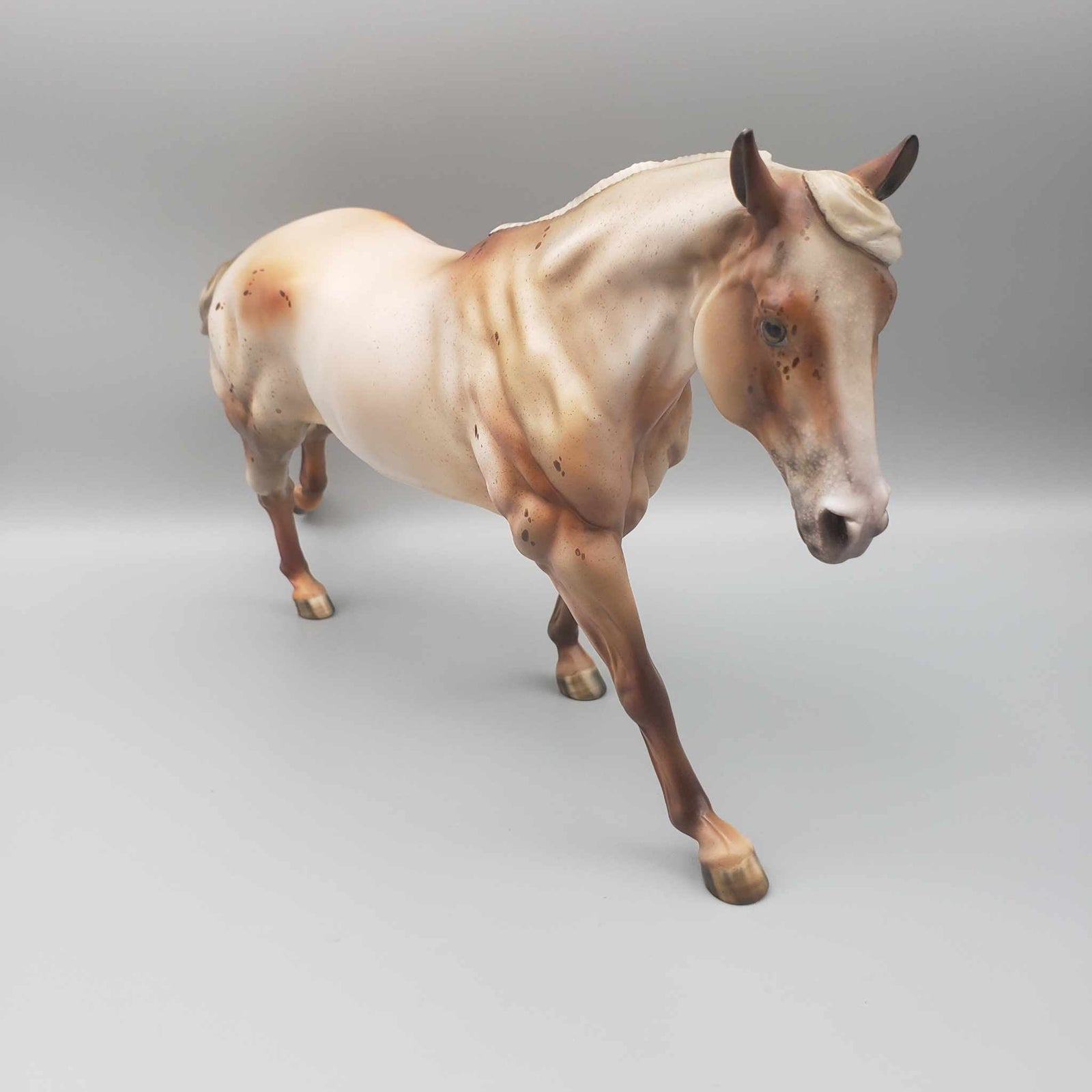 Here for the Boos OOAK Chestnut Appaloosa Remington By Julie Keim Moonlight Madness 2023 MM23
