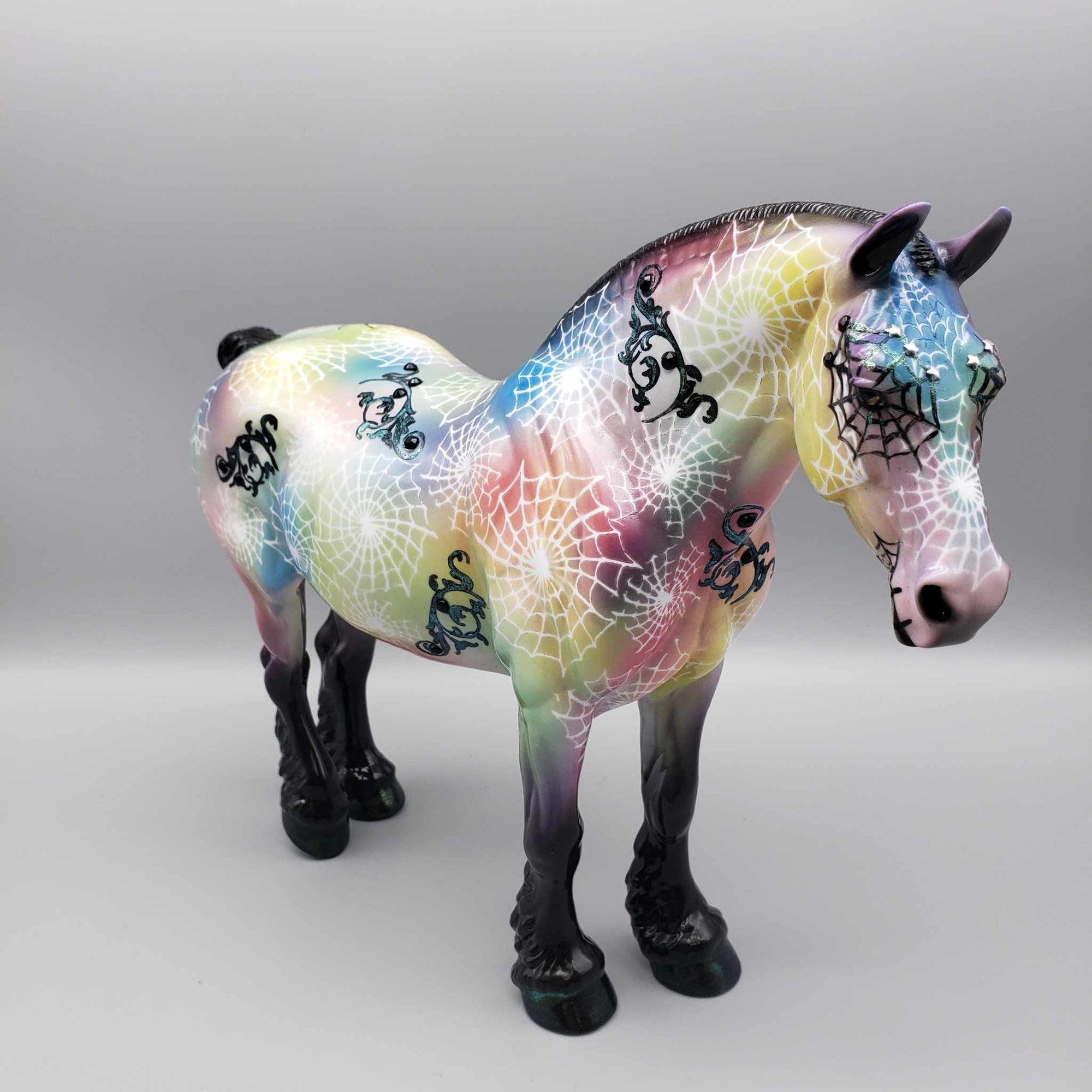 Psychedelic Spider OOAK Deco Heavy Draft By Dawn Quick Moonlight Madness 2023 MM23