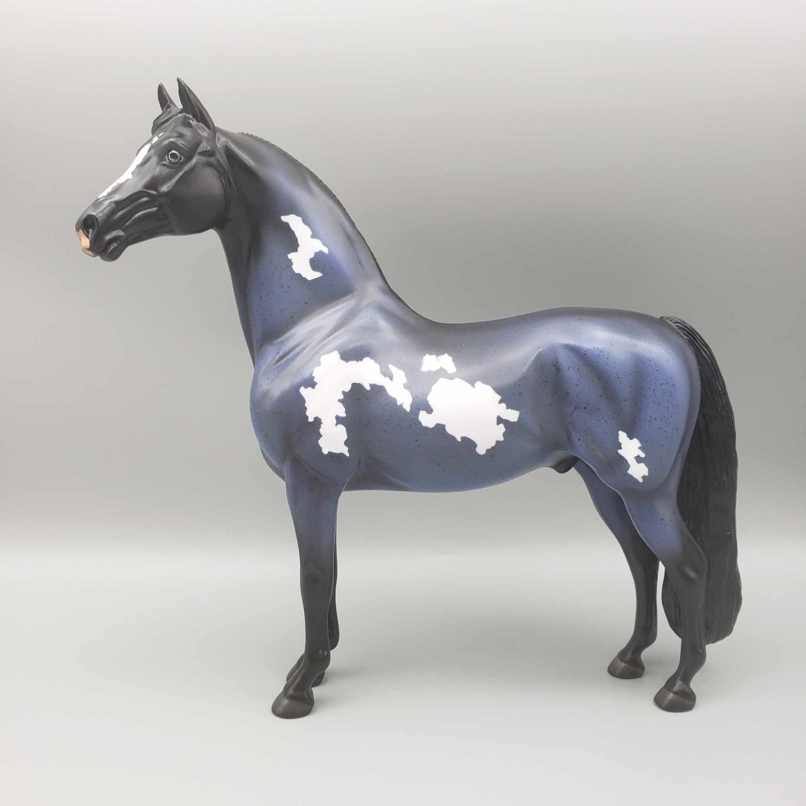 Boo Berry OOAK Halloween Deco Blue Roan Overo Morgan By Angela Marleau Moonlight Madness 2023 MM23