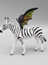 Baroque OOAK Deco Zebra w/ Stainglass Design Batwing Mule Chip By Jess Hamill Moonlight Madness 2023 MM23