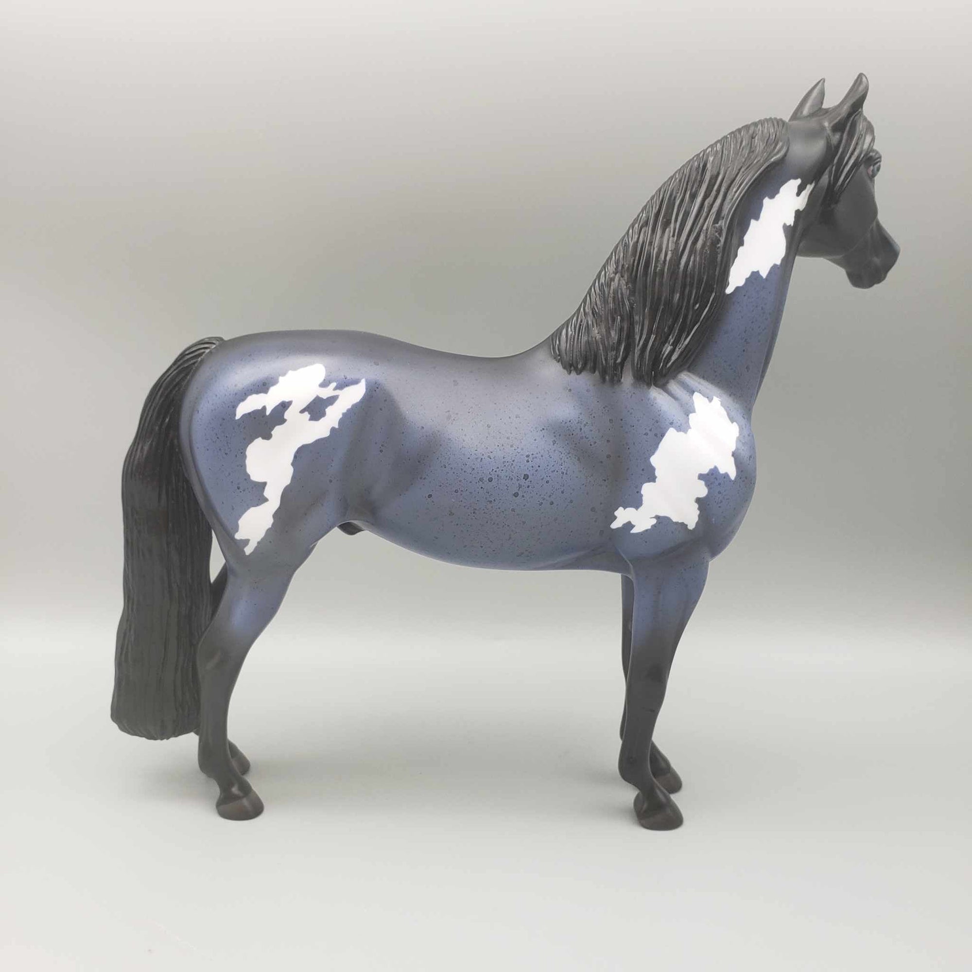 Boo Berry OOAK Halloween Deco Blue Roan Overo Morgan By Angela Marleau Moonlight Madness 2023 MM23