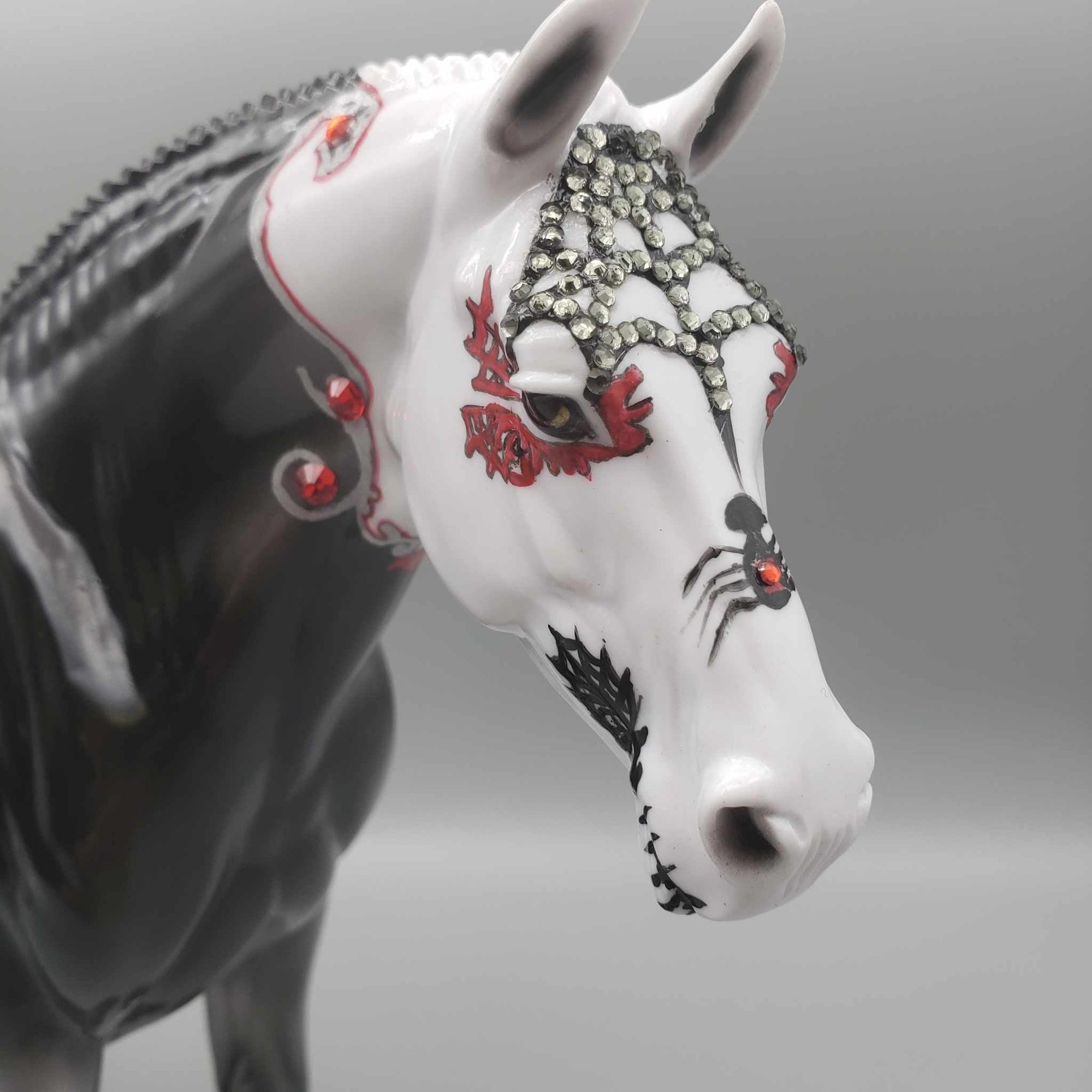 Black Widow OOAK Sugar Skull Heavy Draft By Dawn Quick Facebook Auction Fall Into Autumn Random Drop Sale 9/23