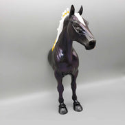 Half A Chance OOAK Holographic Black Half Standing Draft Wall Decor By Ellen Robbins Moonlight Madness 2023 MM23