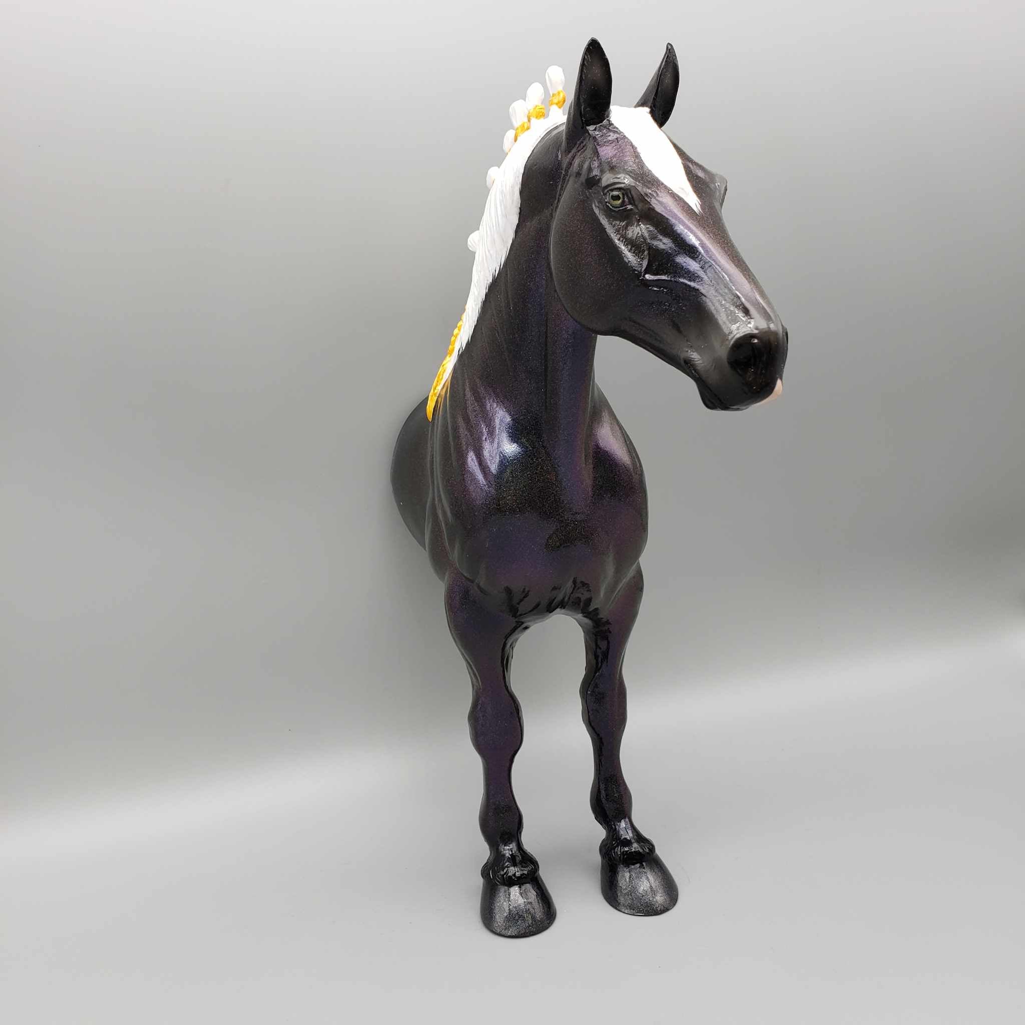 Half A Chance OOAK Holographic Black Half Standing Draft Wall Decor By Ellen Robbins Moonlight Madness 2023 MM23