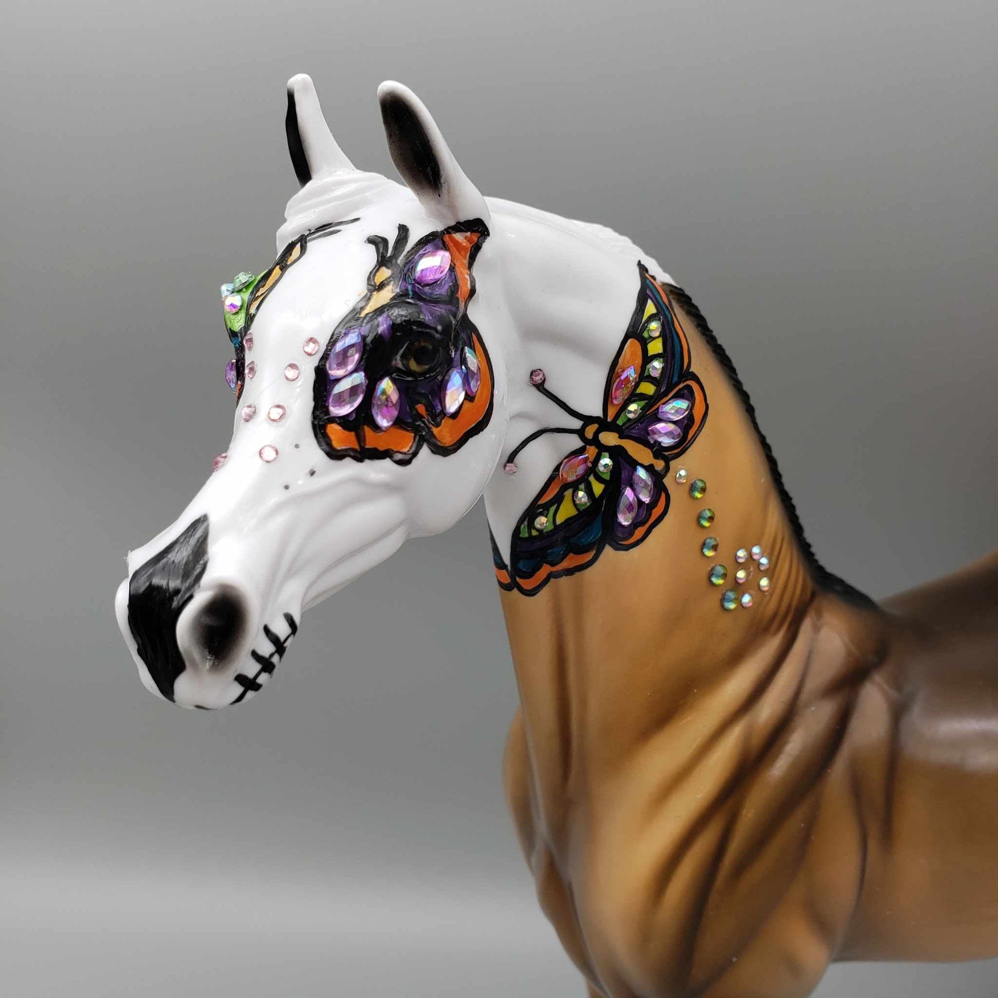 Alta OOAK Sugar Skull Bay Arabian By Dawn Quick Facebook Auction Fall Into Autumn Random Drop Sale 9/23