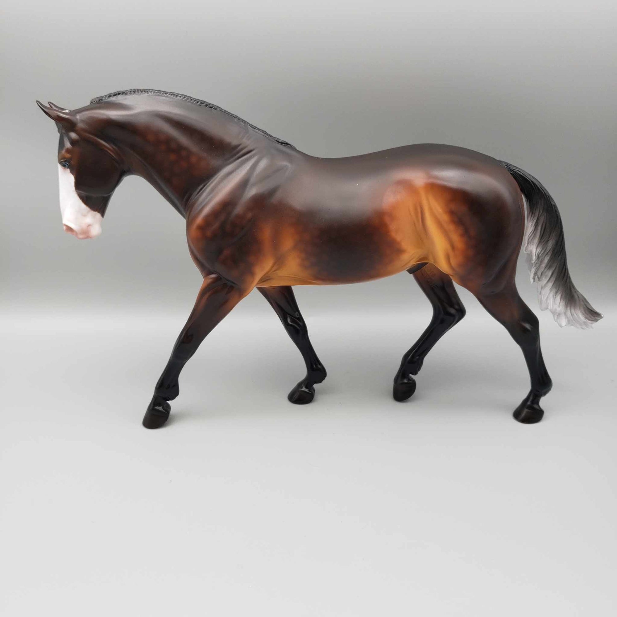 From Within OOAK Dappled Silver Bay W/Etched Marking Irish Draft By Ashley Palmer Moonlight Madness 2023 MM23