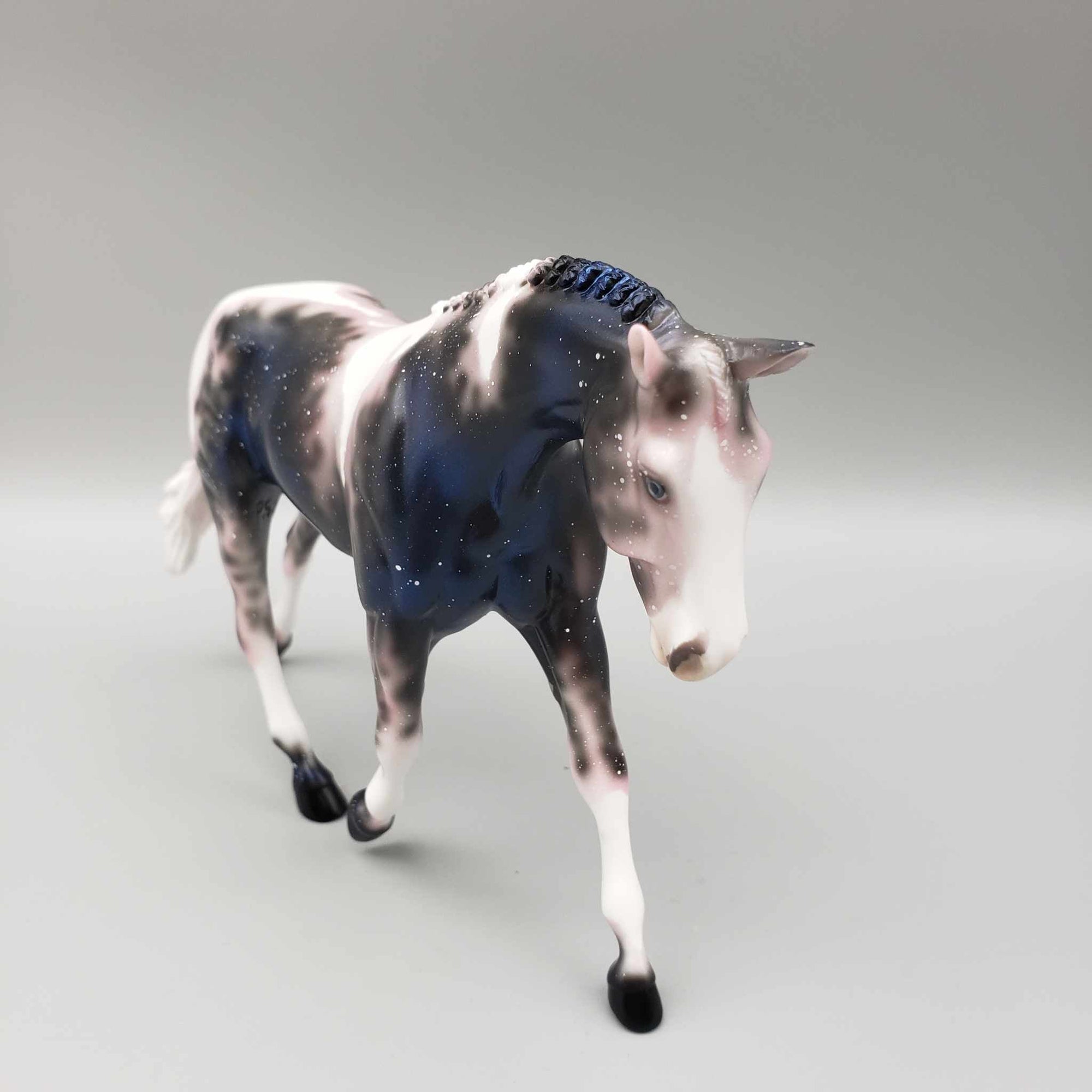 Stellar OOAK Halloween Deco Galaxy Tobiano Warmblood Pebble By Ellen Robbins Moonlight Madness 2023 MM23