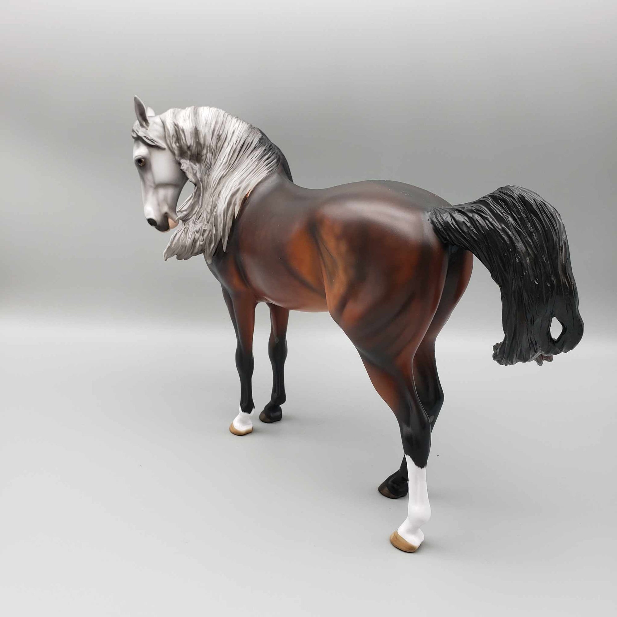 What In Tarnation OOAK Two Headed Bay and Grey Andalusian By Angela Marleau BEST OFFER Moonlight Madness 2023 MM23