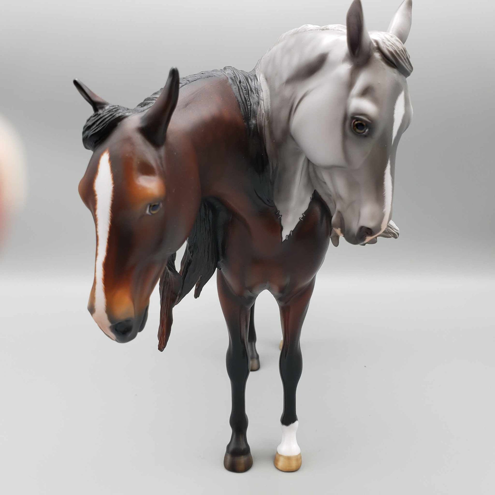 What In Tarnation OOAK Two Headed Bay and Grey Andalusian By Angela Marleau BEST OFFER Moonlight Madness 2023 MM23