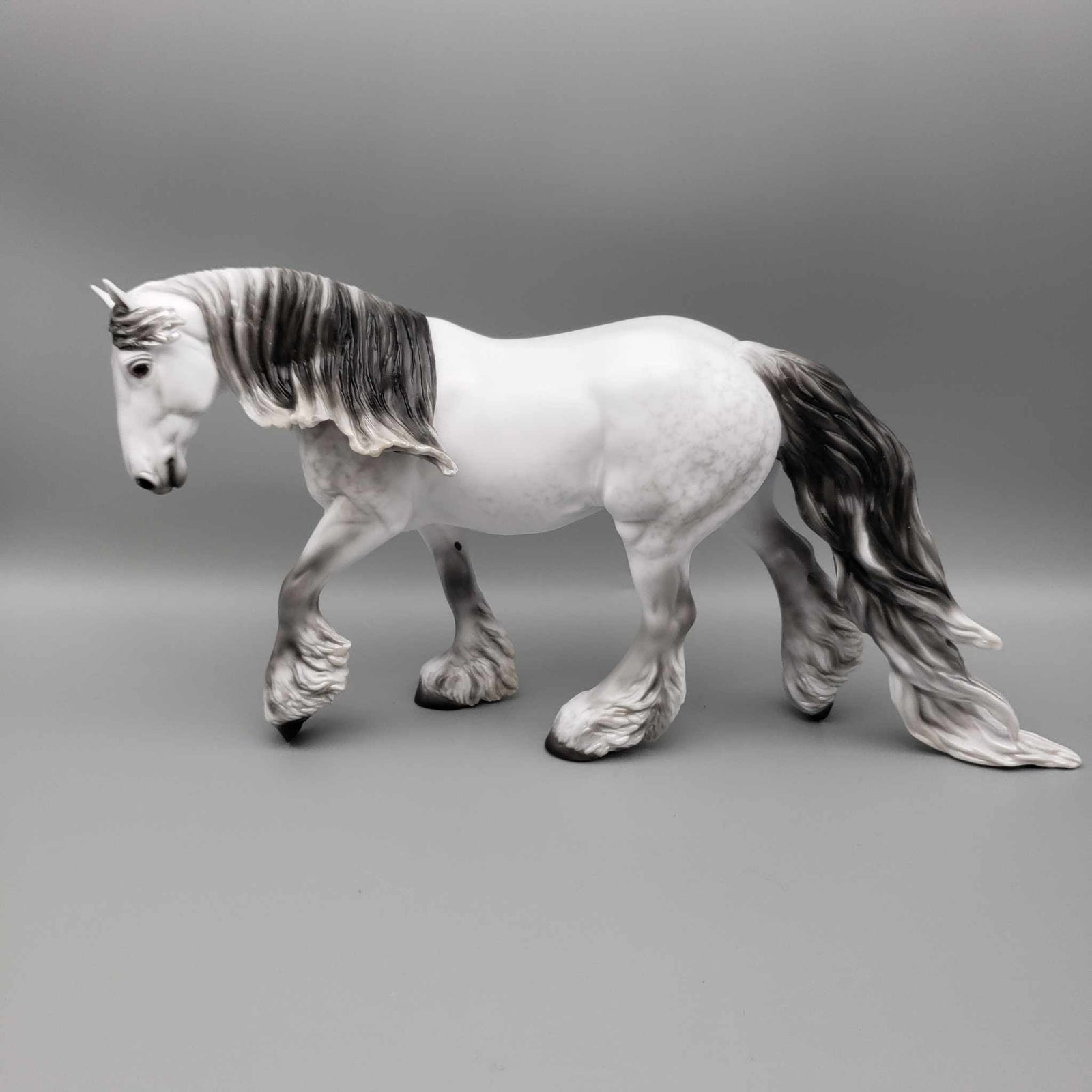 Gealach  OOAK  CUSTOM Dappled Gray Irish Cobb By Ellen Robins Moonlight Madness 2023 MM23