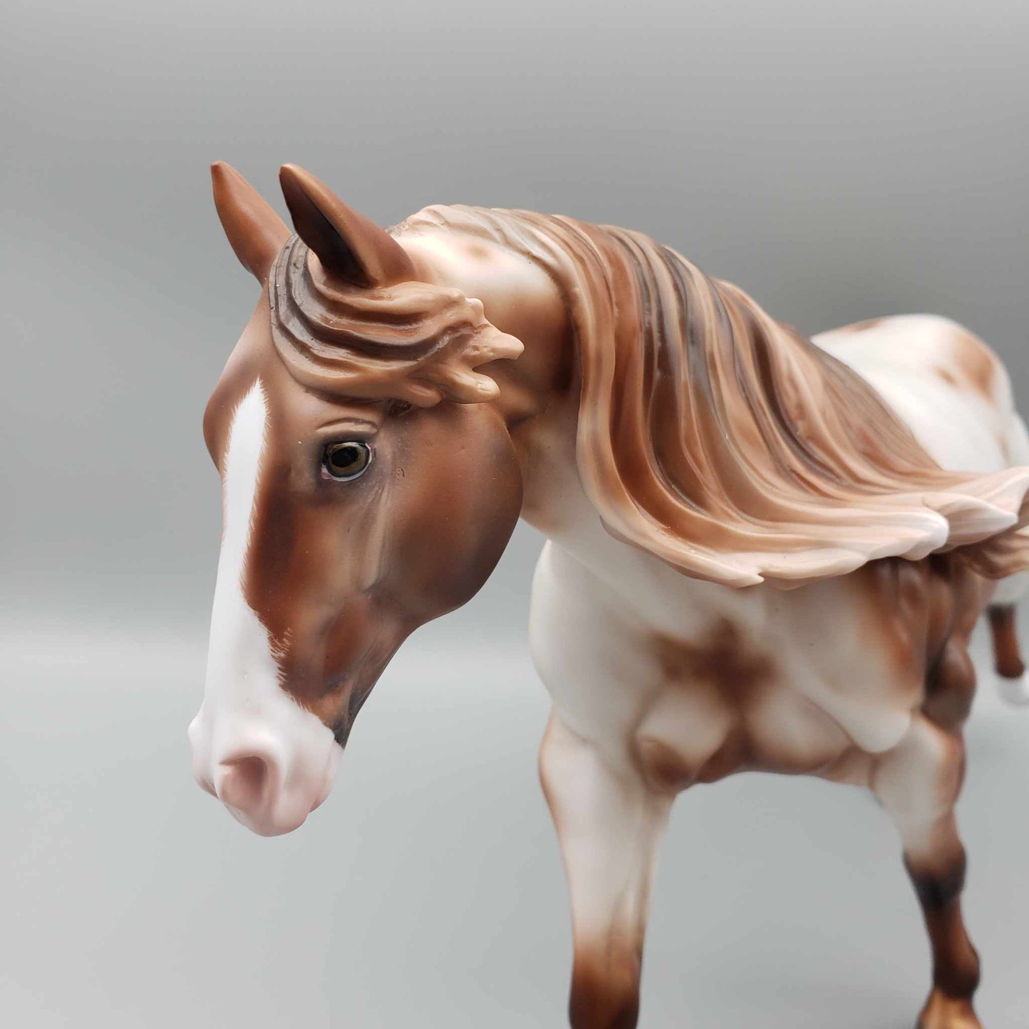 Penny Dreadful OOAK Chestnut Varnish Appaloosa W/Etching And Hoof Stripes Remington By Ashley Palmer Moonlight Madness 2023 MM23