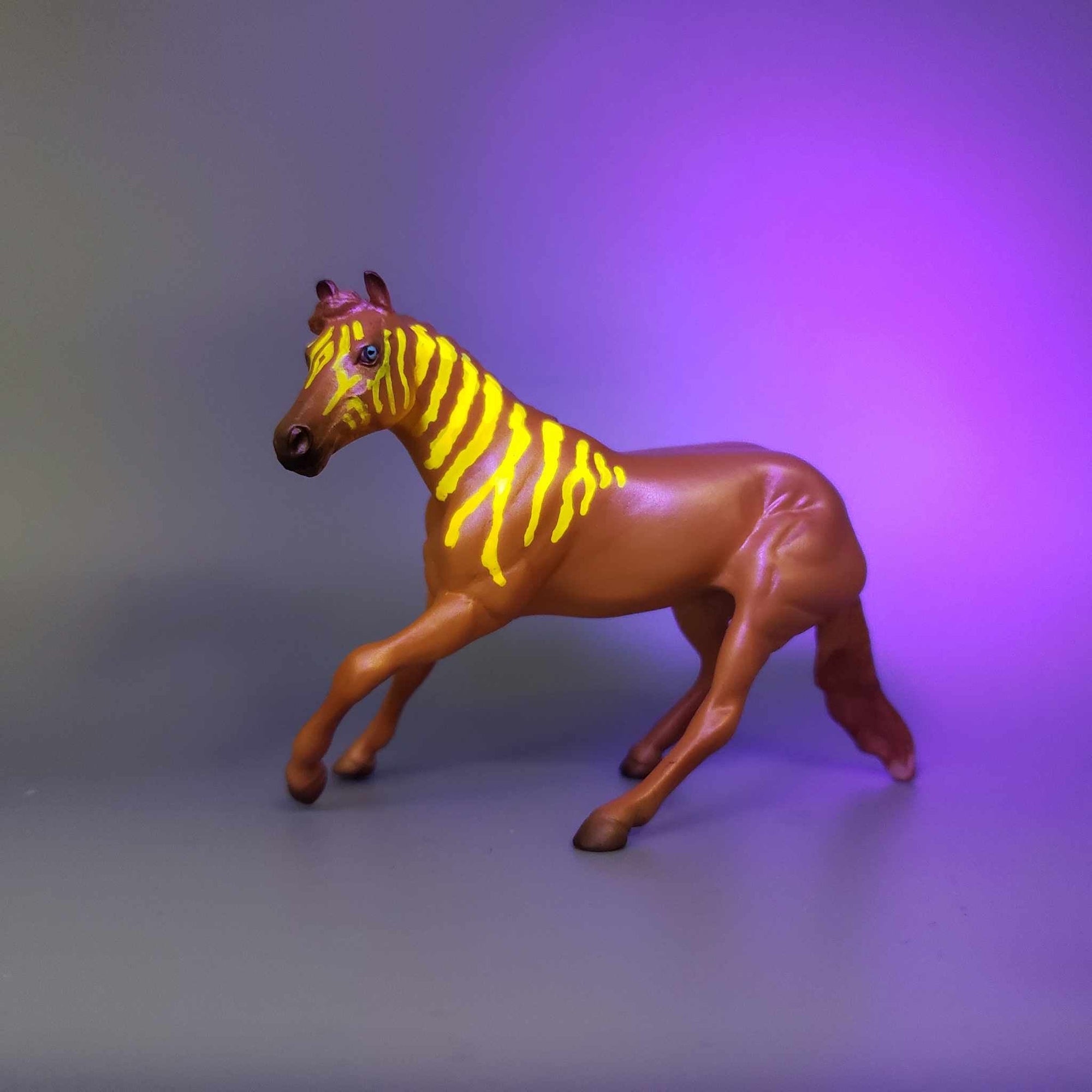 Vrenzel &amp; Calf OOAK Orange Blacklight Reactive Cutter &amp; Alien Calf Chip LE-30 By Jess Hamill Moonlight Madness 2023 MM23