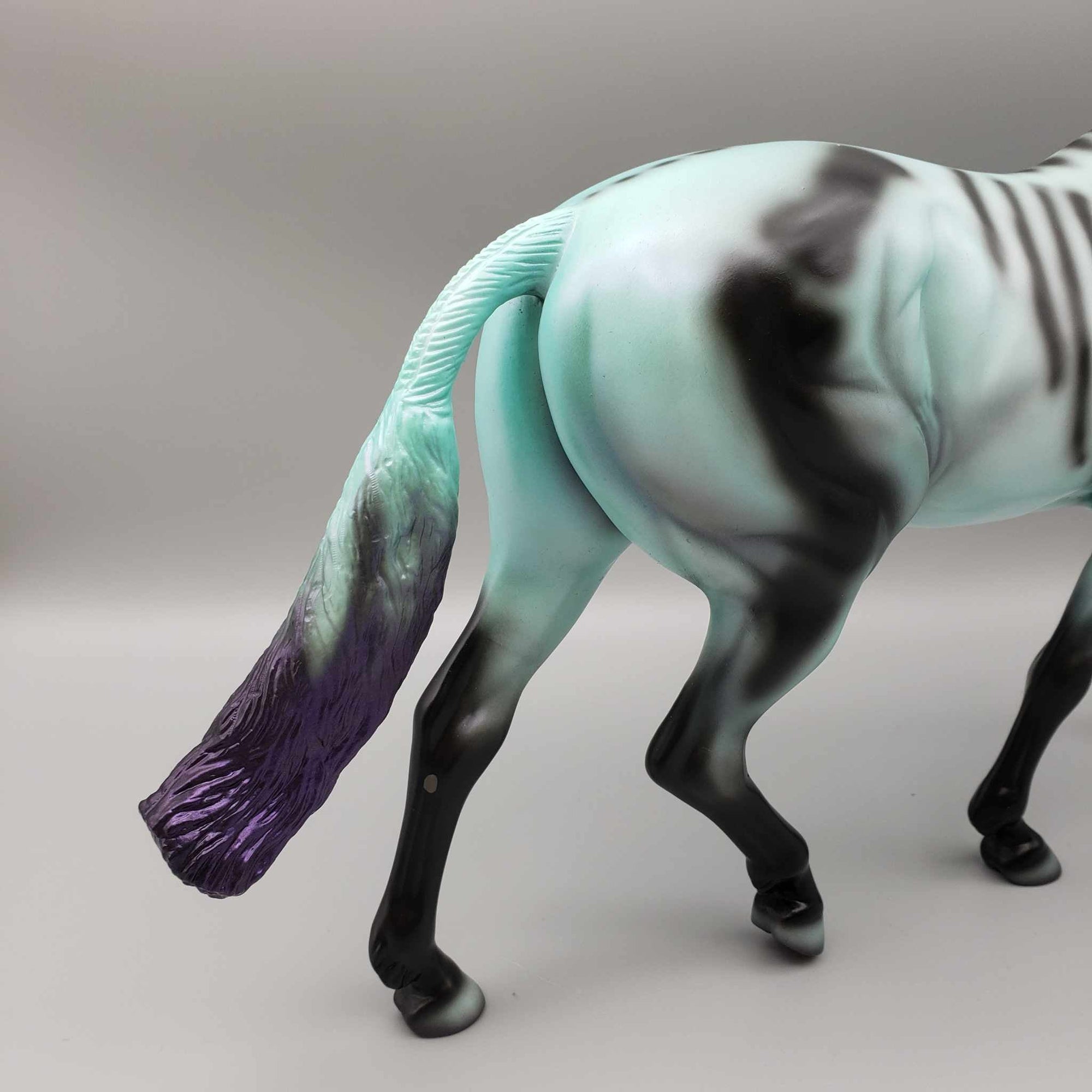 Plutonium  OOAK Halloween Deco Light Green Skeleton Irish Draft By Ellen Robbins &amp; Jess Hamill FALL FACEBOOK AUCTION Moonlight Madness 2023 MM23