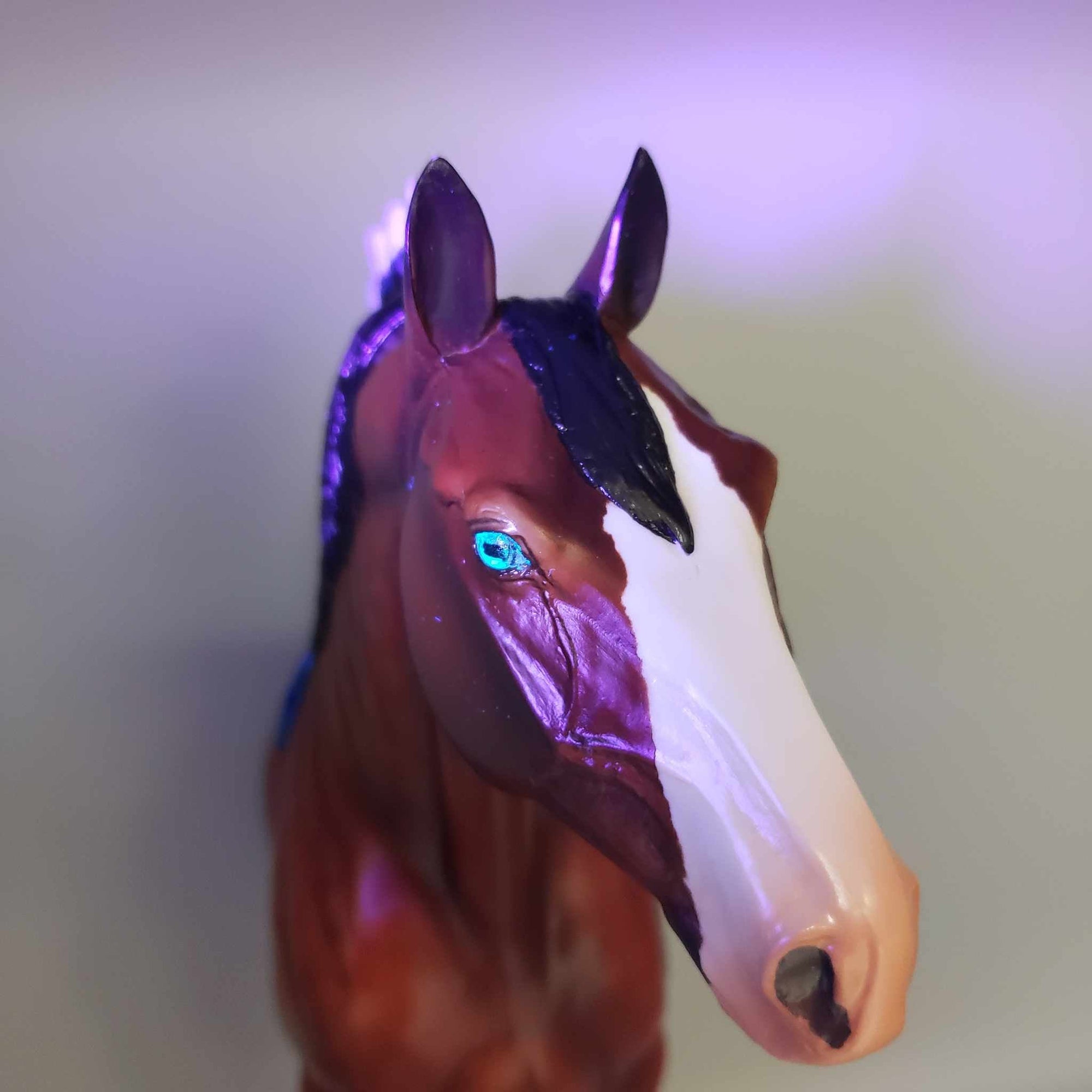 Theodore OOAK Bay Roan 1/2 Standing Draft Wall Decor By Angela Marleau Moonlight Madness 2023 MM23