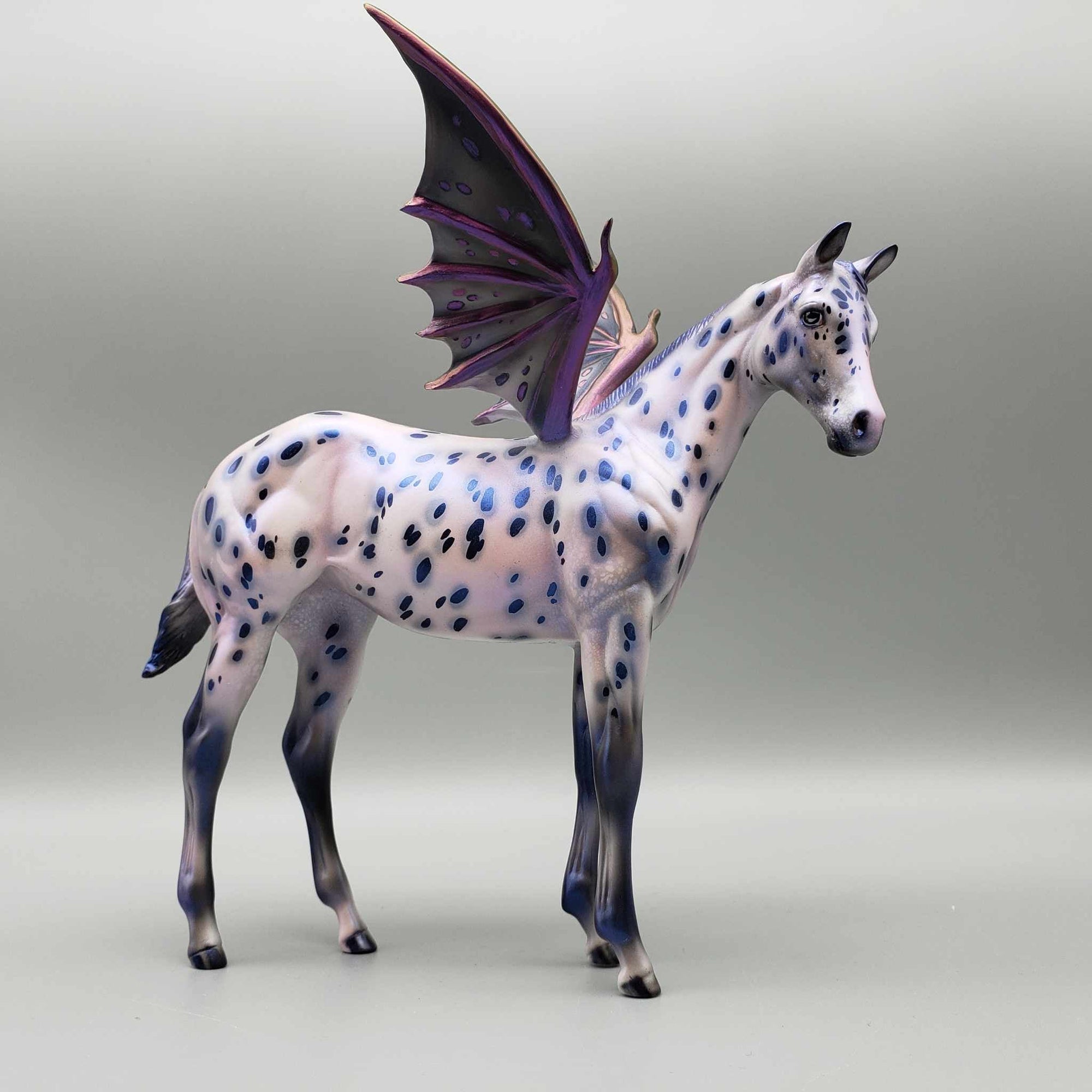 Crazy A-Bat You OOAK Purple Appaloosa Bat Wing Weanling By Julie Keim BEST OFFER Moonlight Madness 2023 MM23