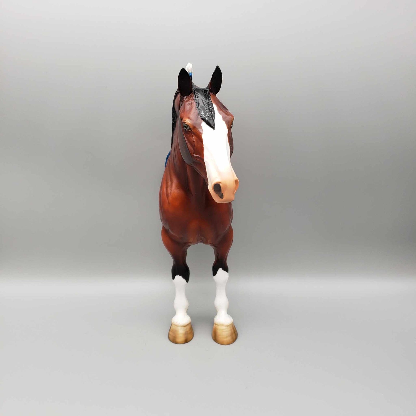 Theodore OOAK Bay Roan 1/2 Standing Draft Wall Decor By Angela Marleau Moonlight Madness 2023 MM23