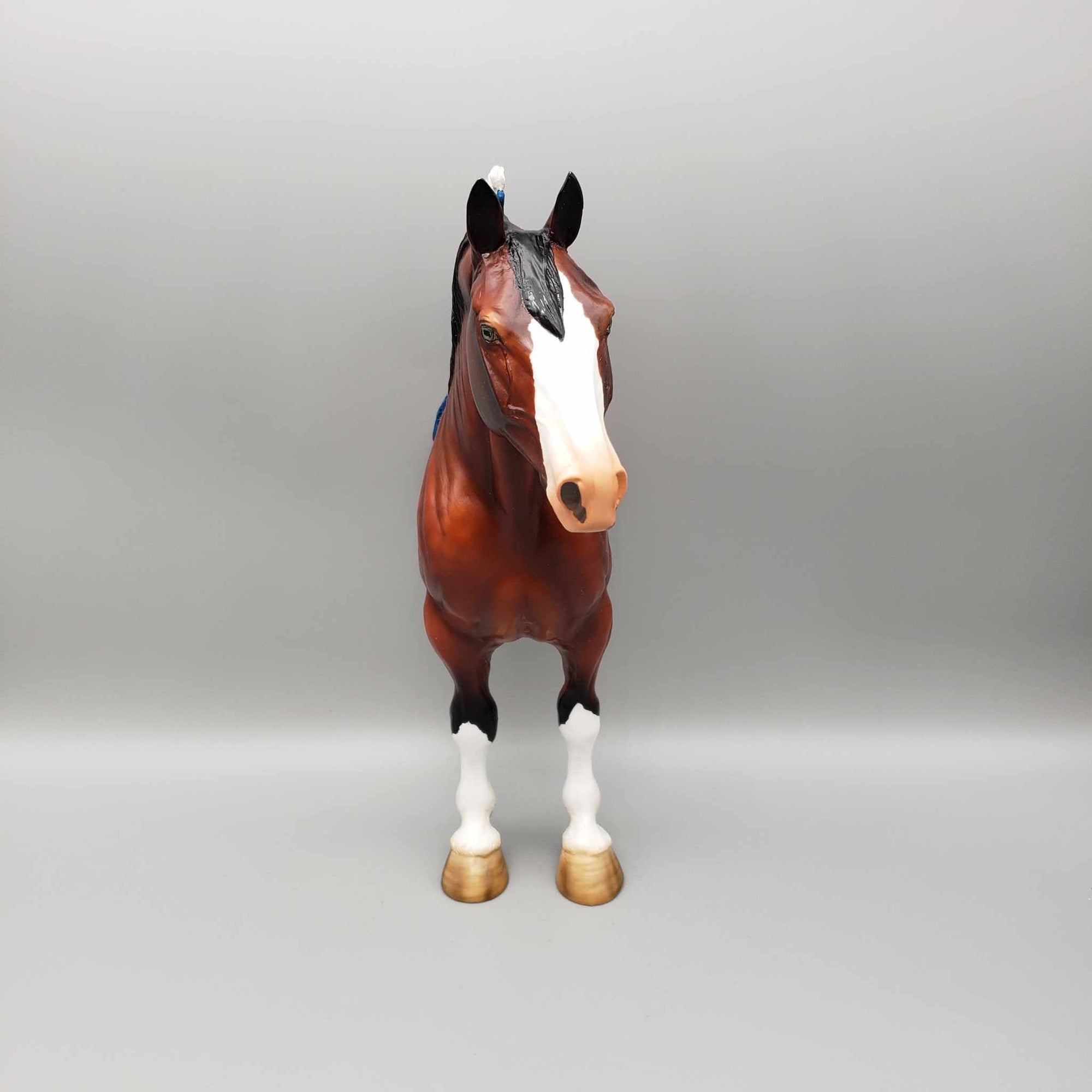 Theodore OOAK Bay Roan 1/2 Standing Draft Wall Decor By Angela Marleau Moonlight Madness 2023 MM23