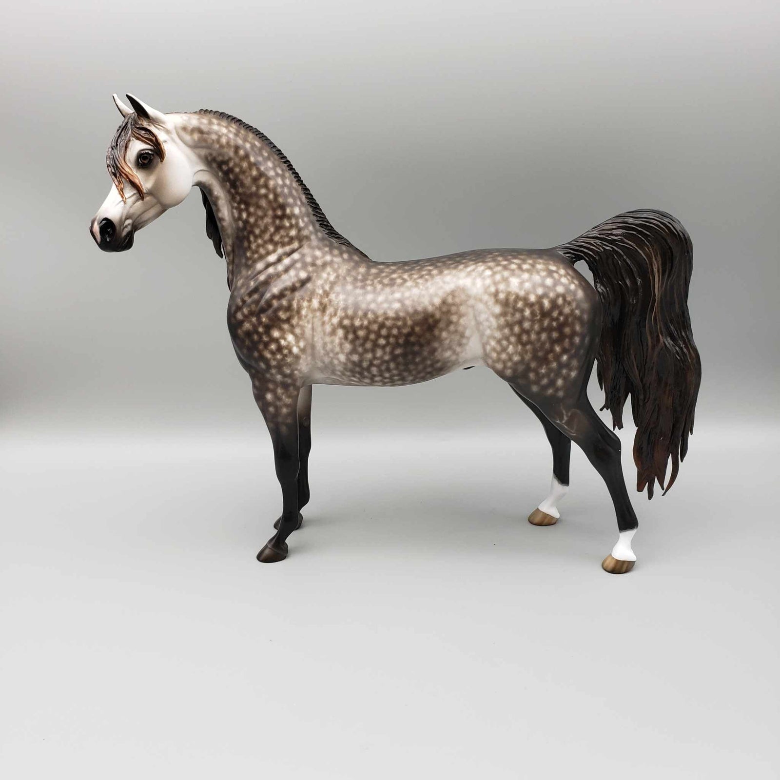 Polar Vortex OOAK Dark Grey Dappled Arabian Stallion By Sheryl Leisure Best Offers 10/23/23