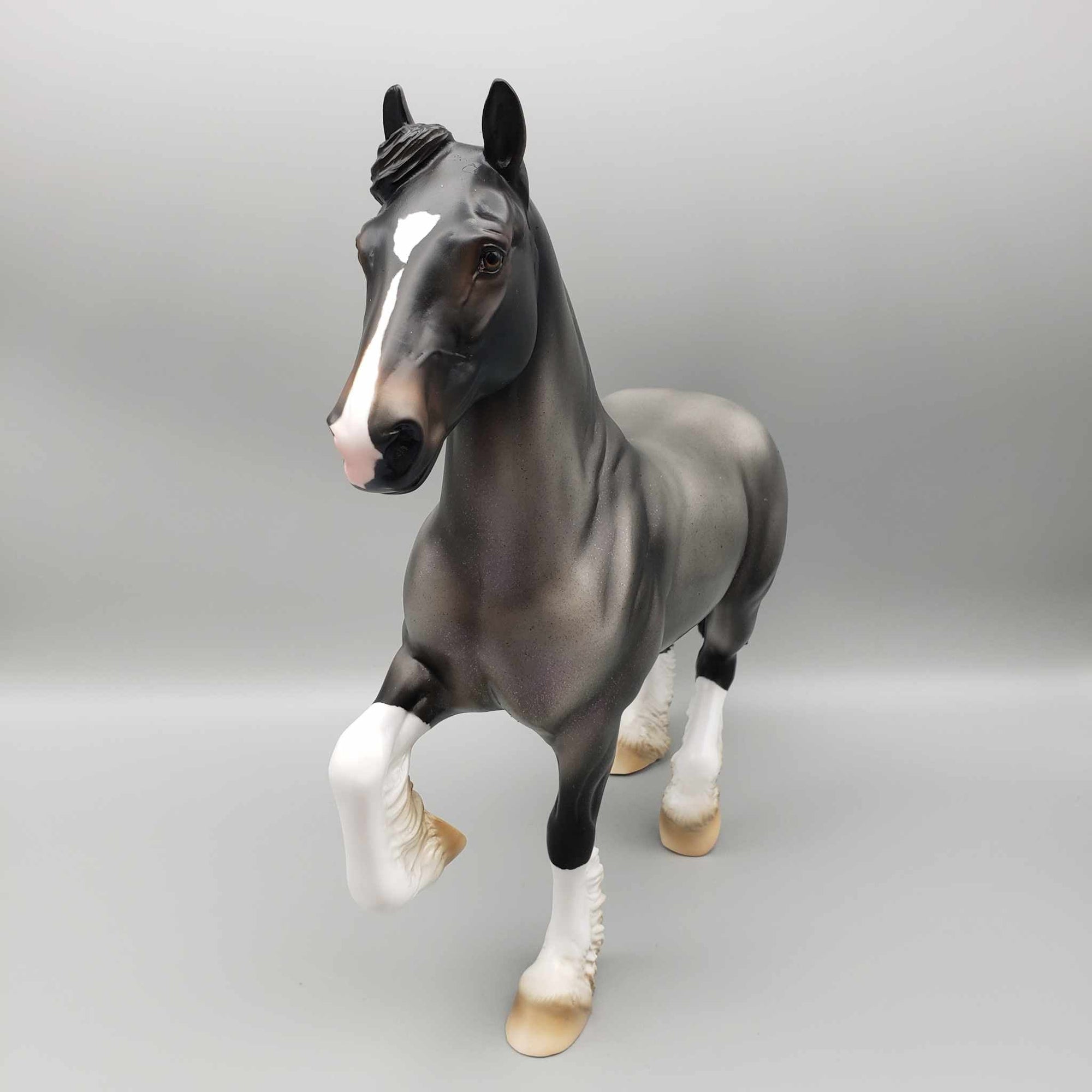 It's All Just Hocus Pocus OOAK Halloween Deco Blue Roan Trotting Draft By Ashley Palmer Moonlight Madness 2023 MM23