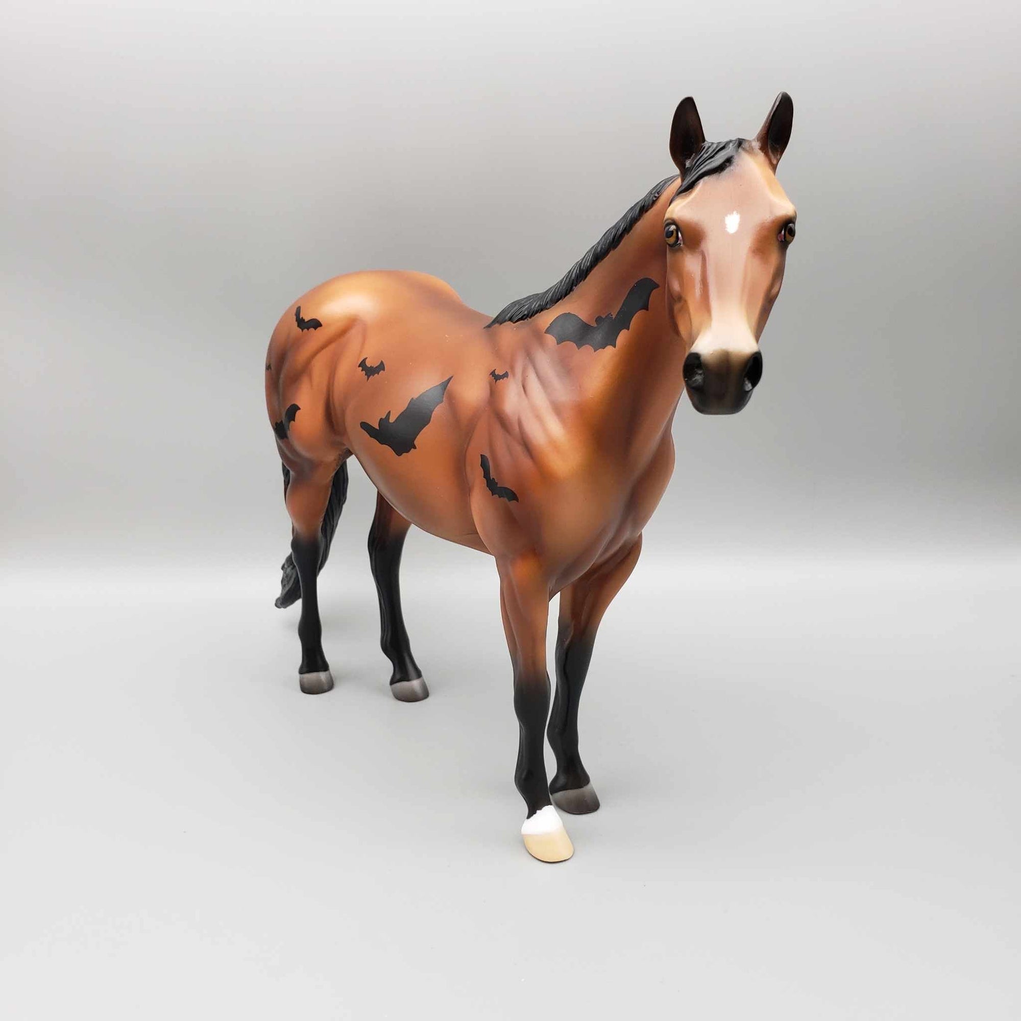 Batty For Candy OOAK Halloween Deco Bay W/Bats ISH By Ashley Palmer Moonlight Madness 2023 MM23