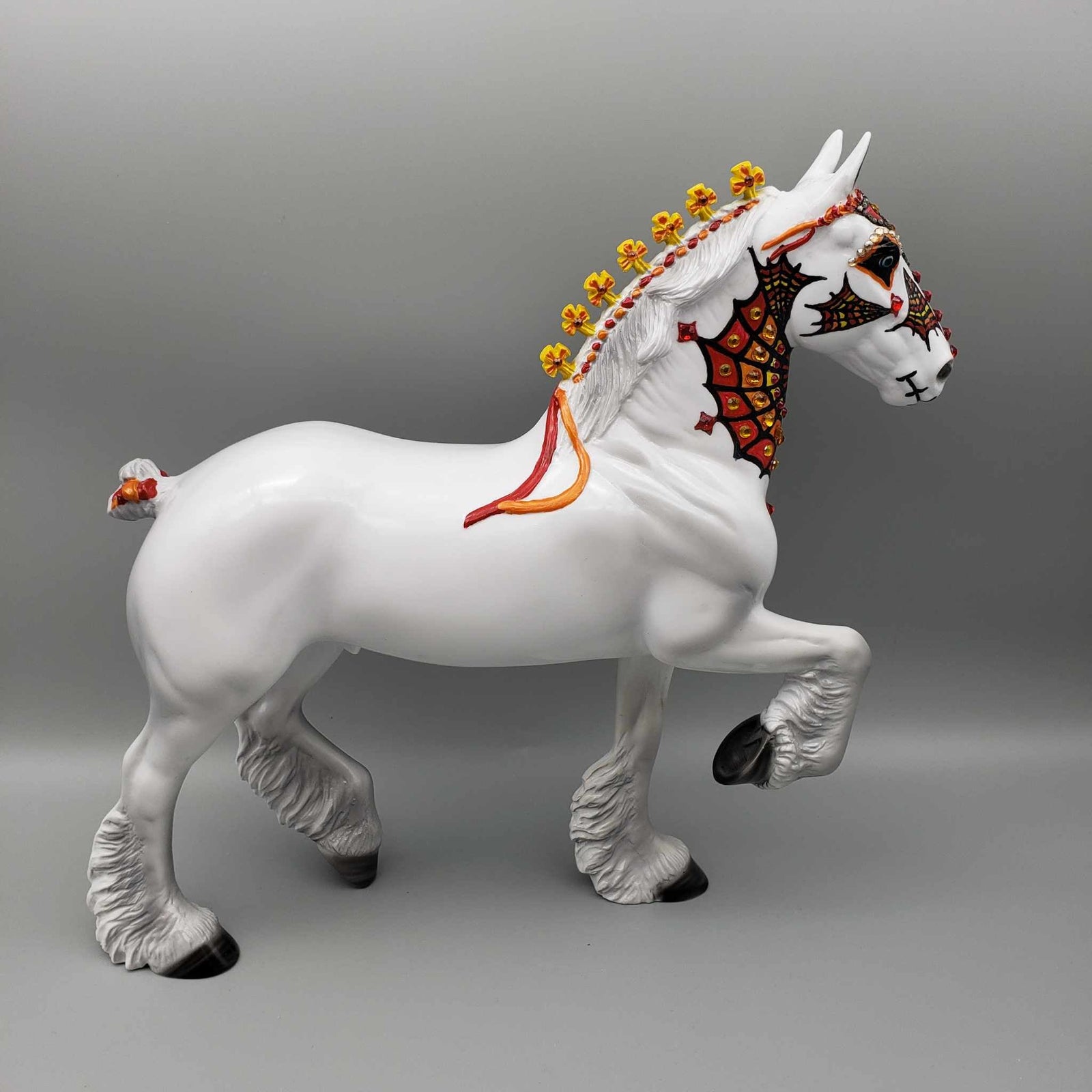 Anastase OOAK Sugar Skull Spider Design with Bling Trotting Draft By Dawn Quick FALL FACEBOOK AUCTION Moonlight Madness 2023 MM23