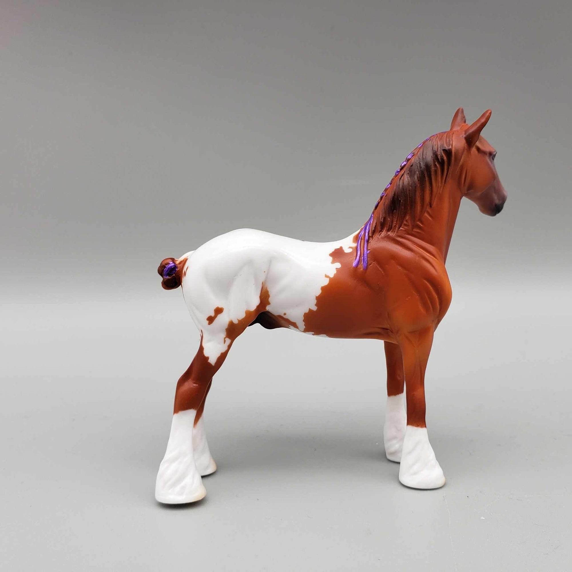 Waylen OOAK Chestnut Blanket Appaloosa W/Purple Ribbon Draft Chip By Dawn Quick Moonlight Madness 2023 MM23