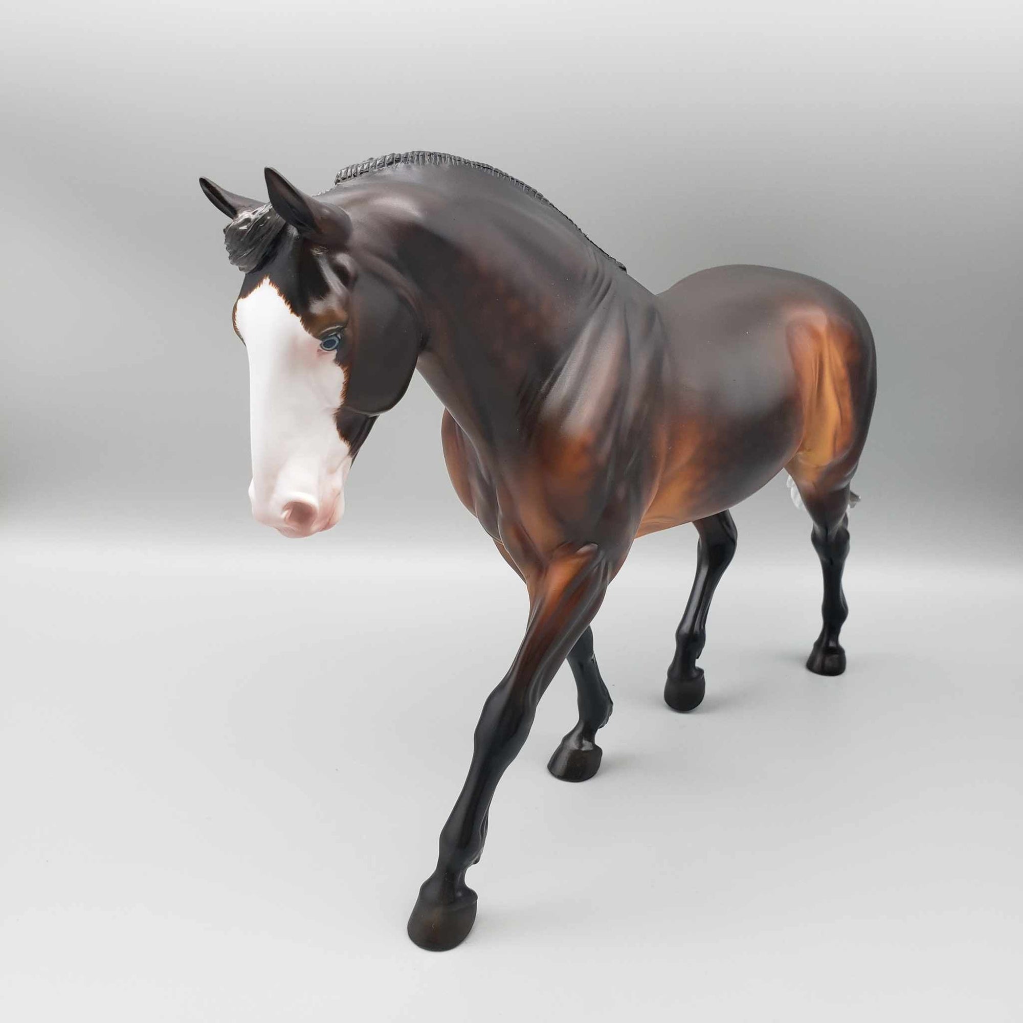 From Within OOAK Dappled Silver Bay W/Etched Marking Irish Draft By Ashley Palmer Moonlight Madness 2023 MM23