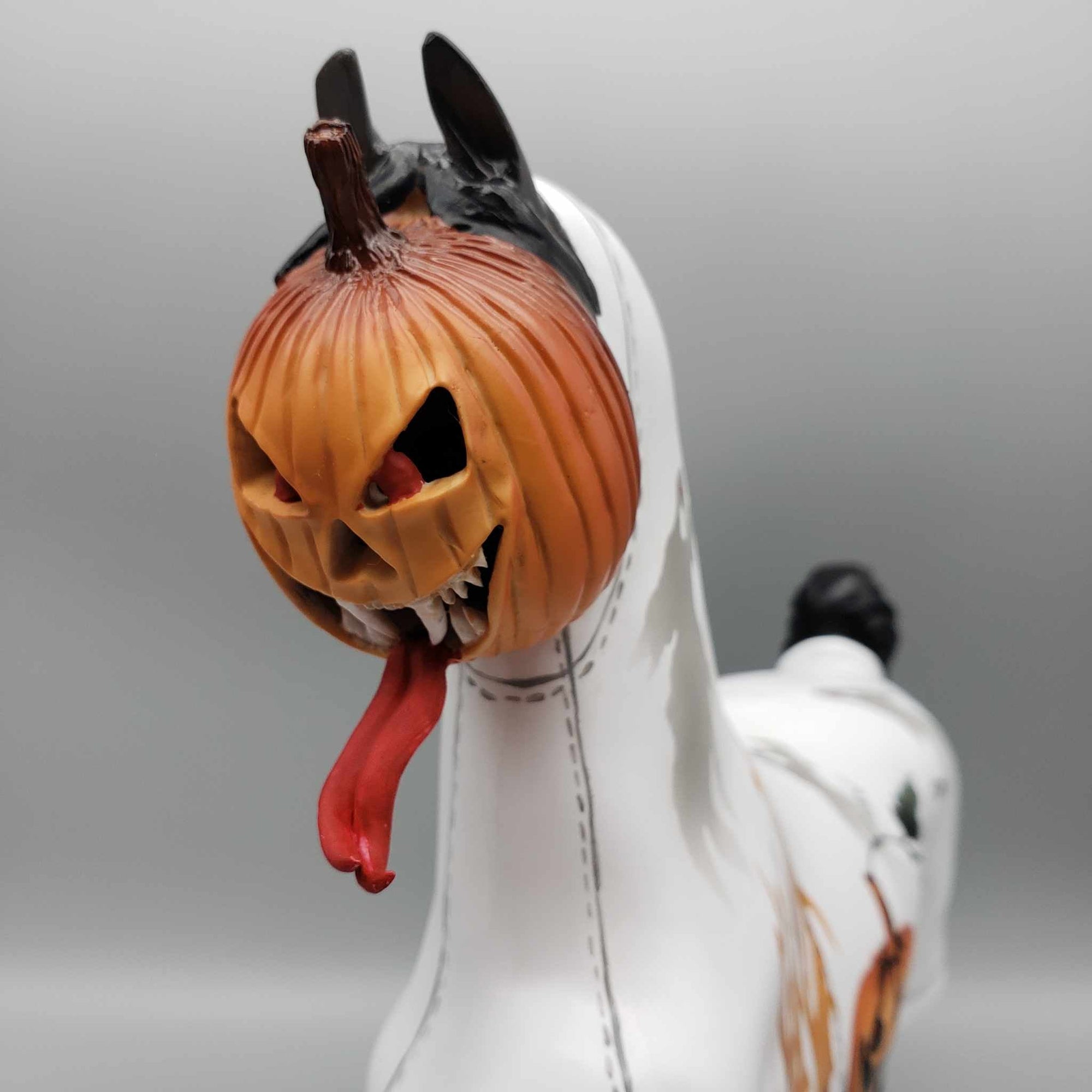 Haunted Harvest OOAK Ghost Sheet Pumpkin Masked Decorator Saddlebred By Dawn Quick BEST OFFER Moonlight Madness 2023 MM23