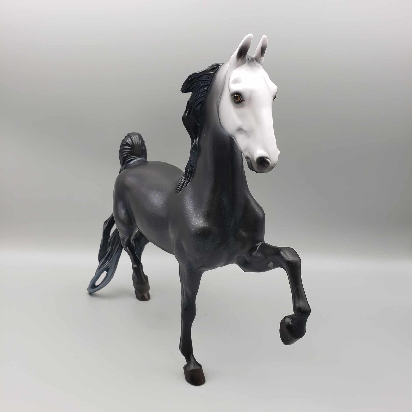 Frost OOAK Halloween Deco Black W/Green Halo Saddlebred By Ashley Palmer Moonlight Madness 2023 MM23