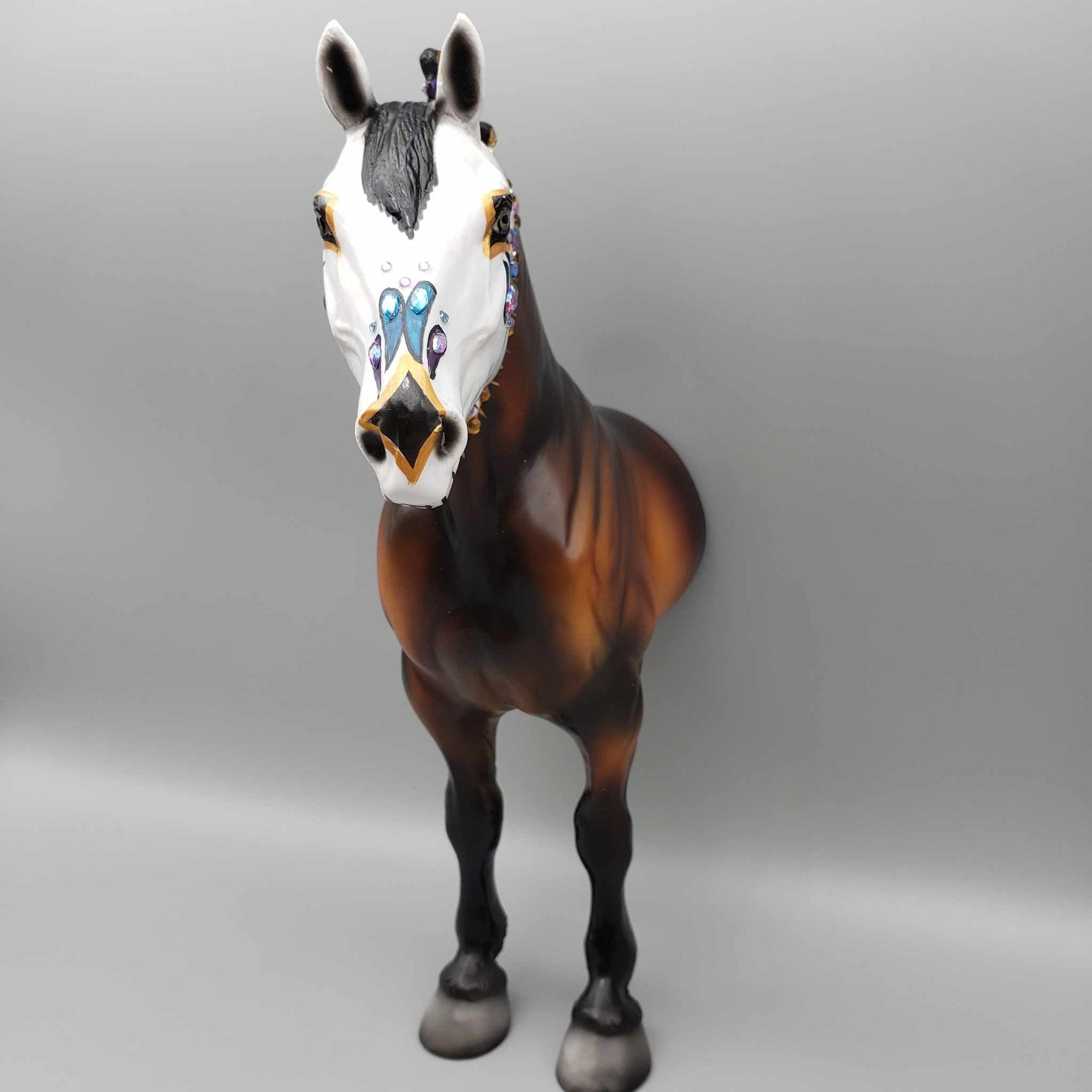 Bay of the Dead OOAK 1/2 Standing Draft Wall Decor Sugar Skull By Dawn Quick Moonlight Madness 2023 MM23