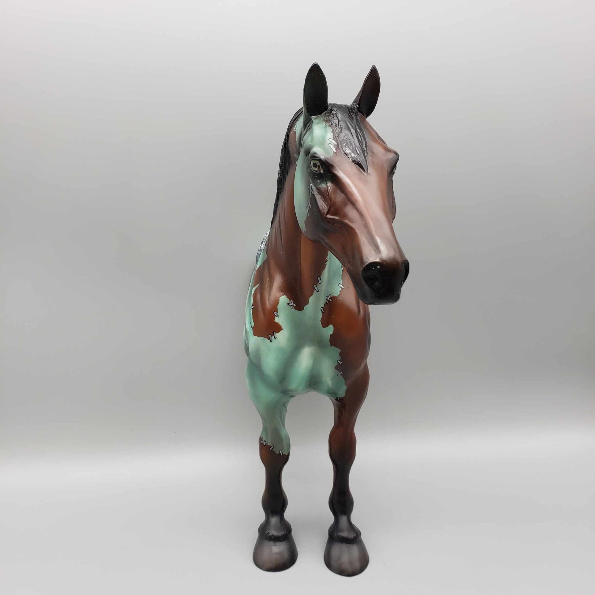 Reanimation Procrastination OOAK Halloween Frankenstein Deco 1/2 Standing Draft Wall Decor By Jess Hamill Moonlight Madness 2023 MM23